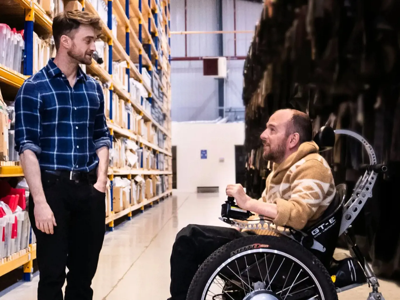 Daniel Radcliffe a David Holmes pri tvorbe dokumentu