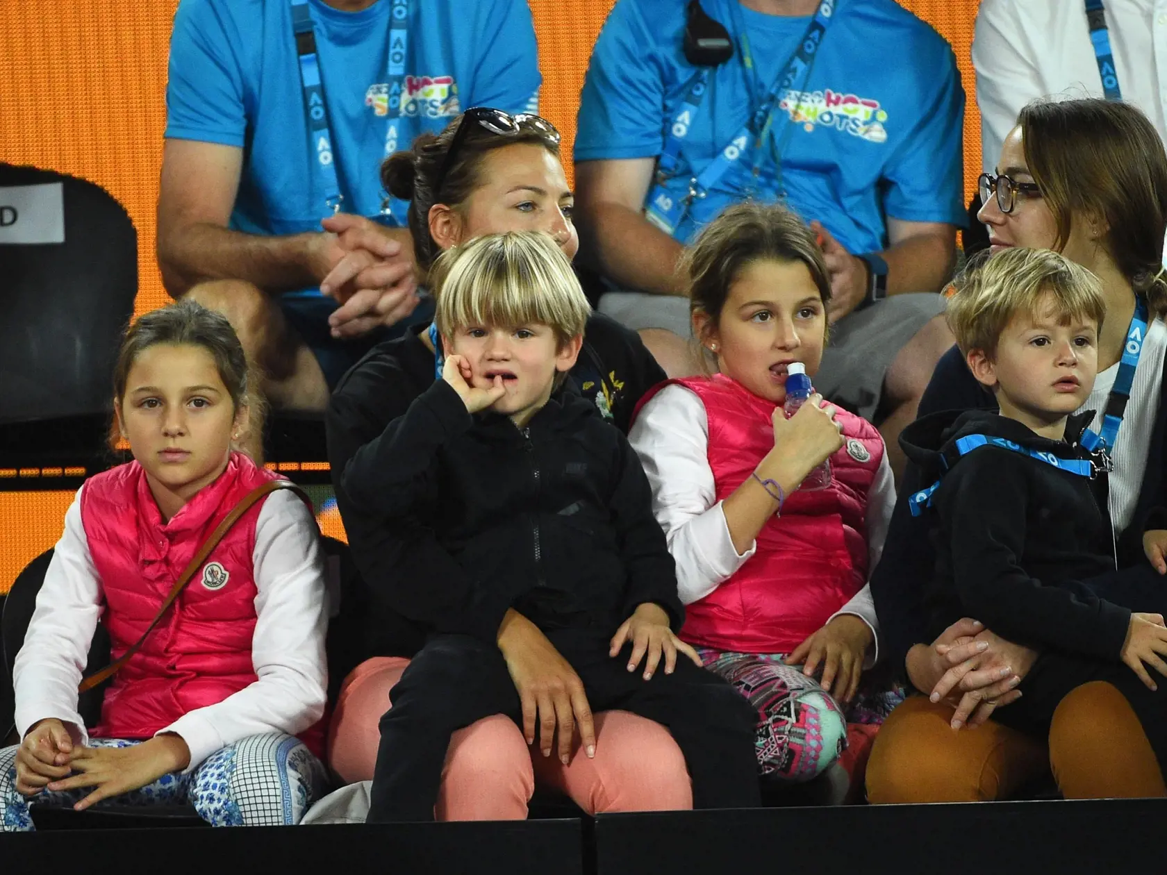 Myla Rose Federer, Lenny Federer, Charlene Riva Federer, Leo Federer