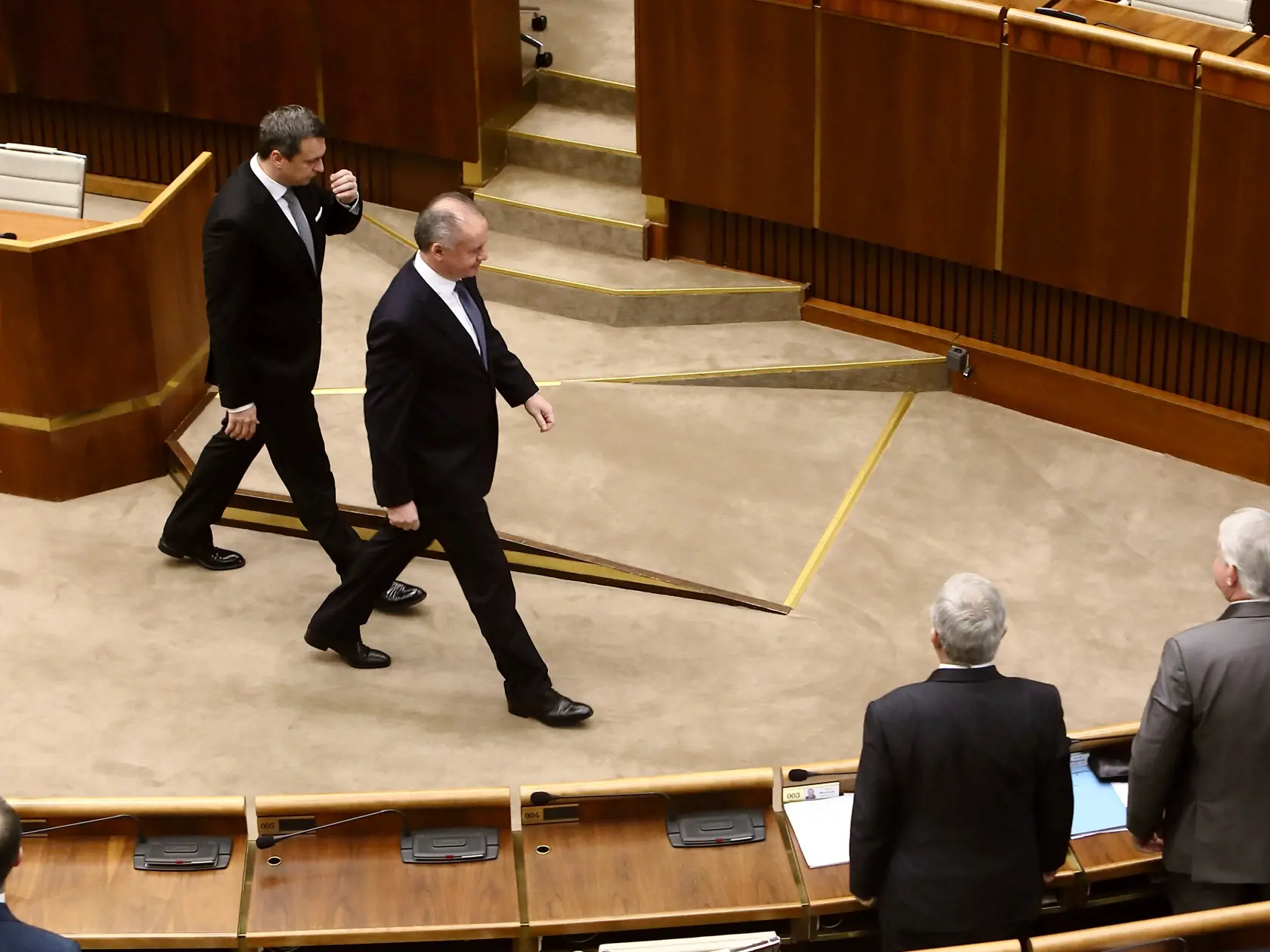 Na snímke zasadanie parlamentu, kde vystúpil prezident Andrej Kiska a vyjadril sa k voľbe sudcov ústavnéhé súdu.