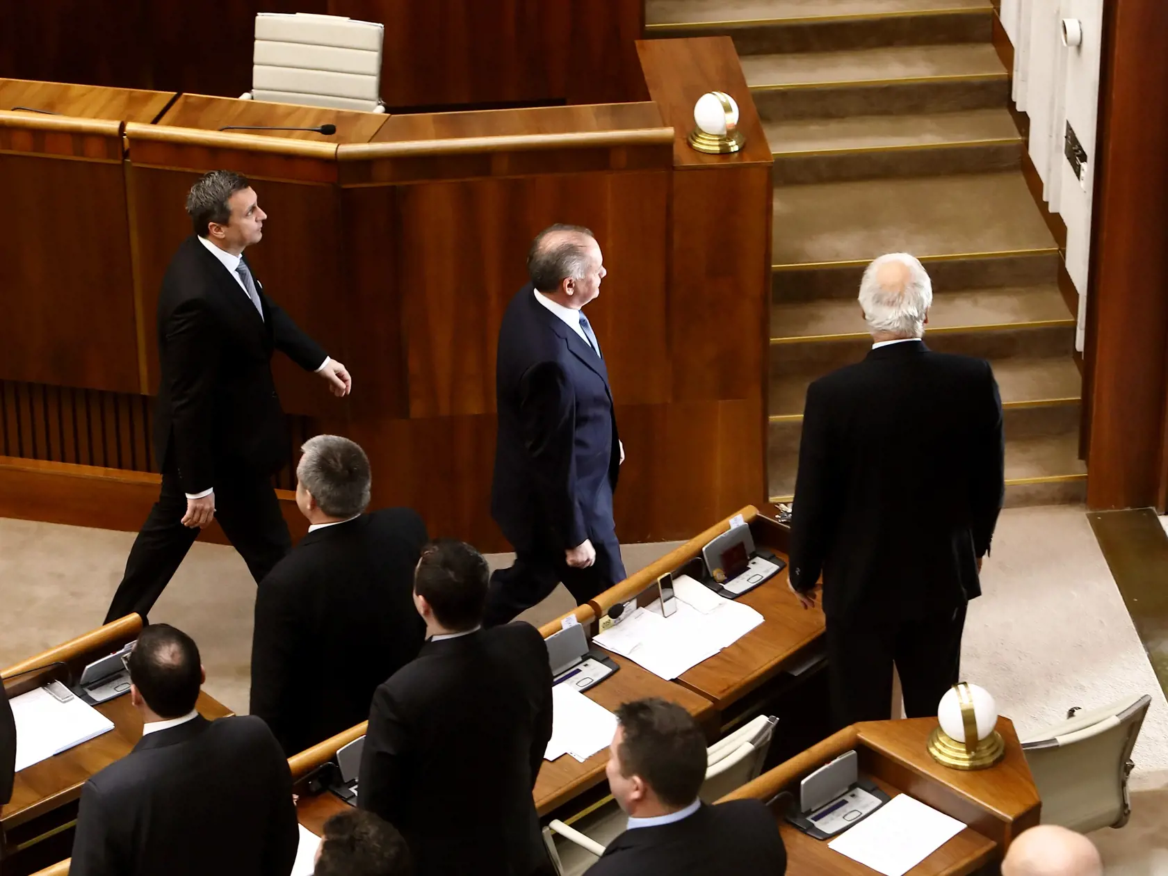 Na snímke zasadanie parlamentu, kde vystúpil prezident Andrej Kiska a vyjadril sa k voľbe sudcov ústavnéhé súdu.
