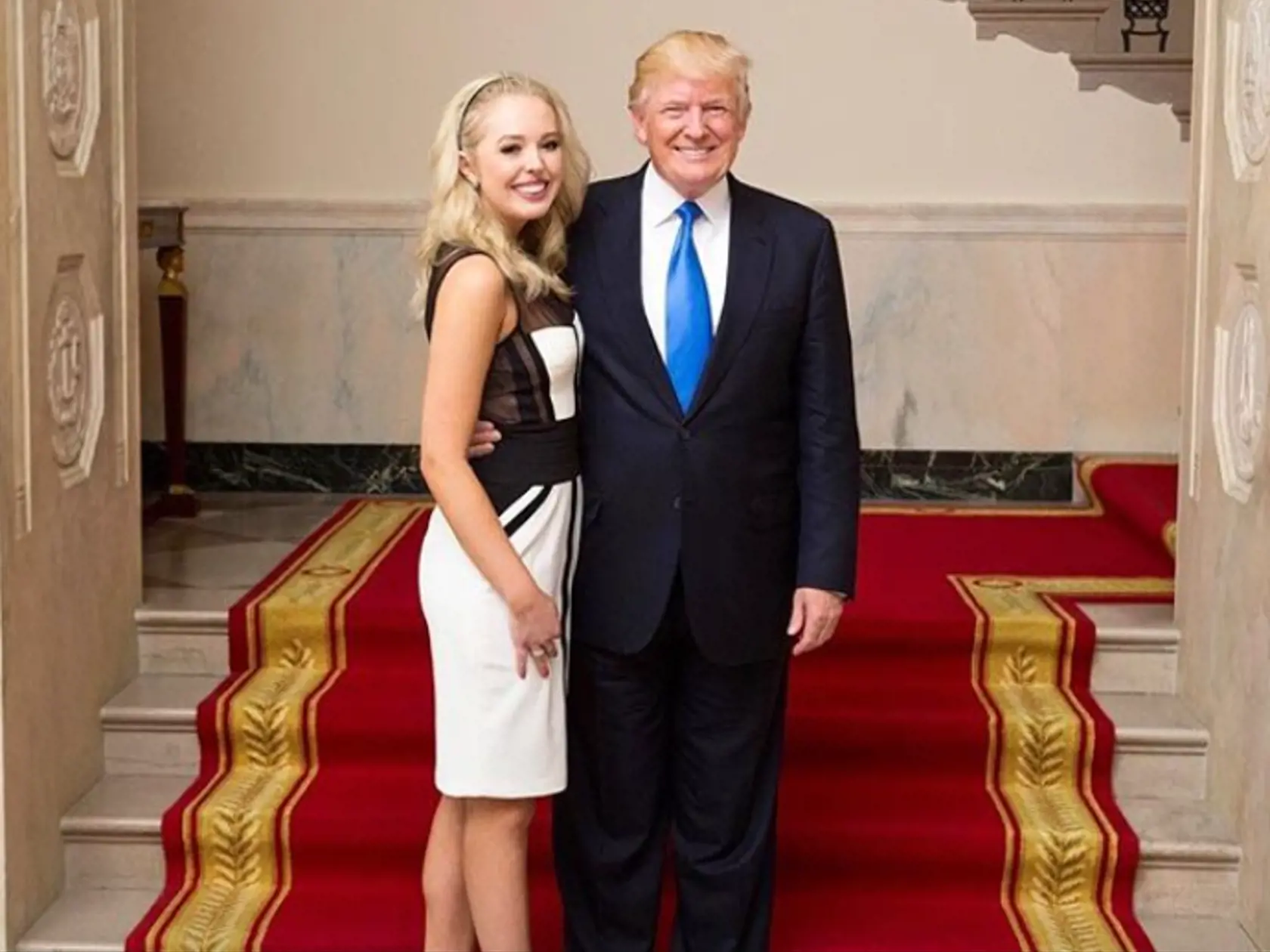 Tiffany a Donald Trump.