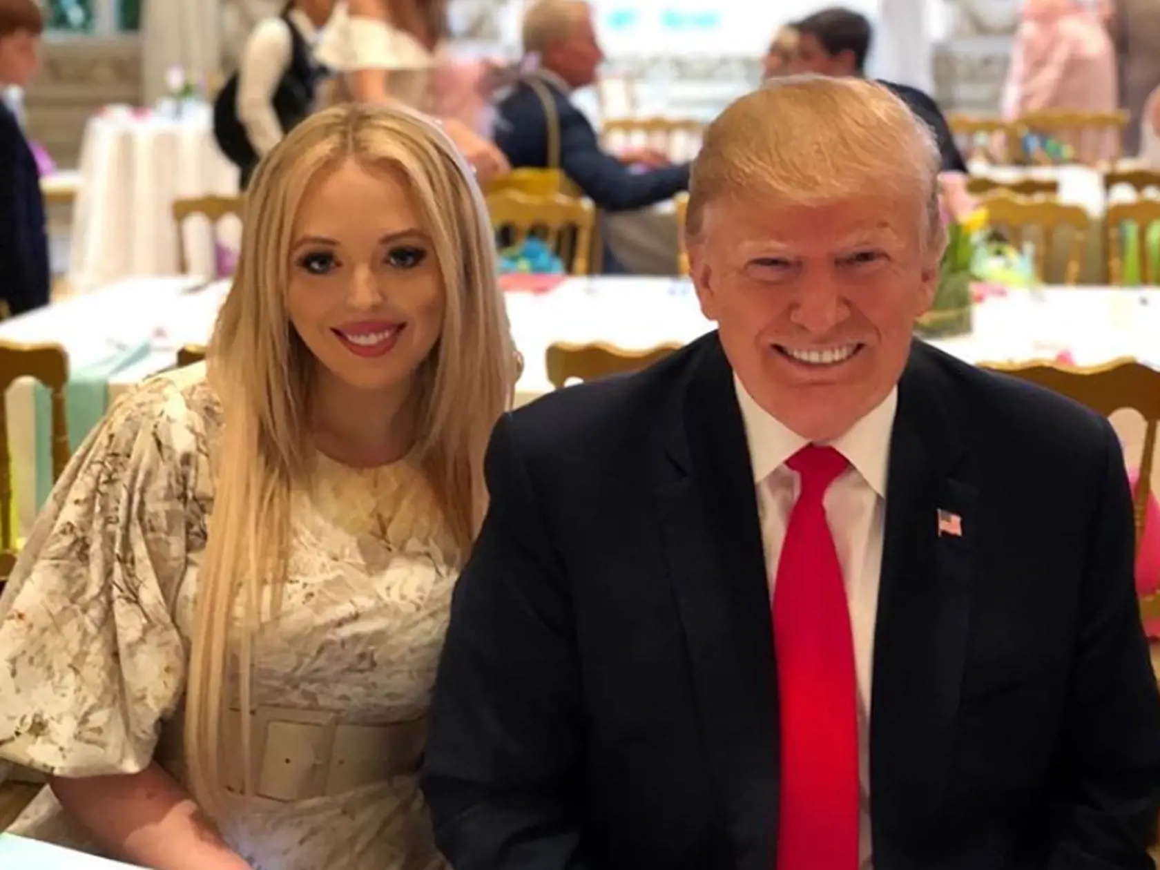 Tiffany a Donald Trump.