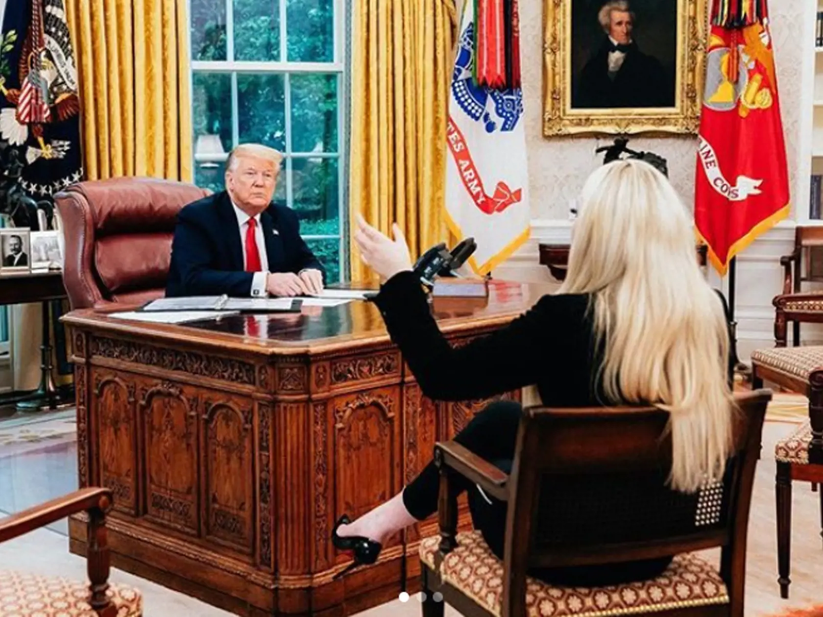 Tiffany a Donald Trump.