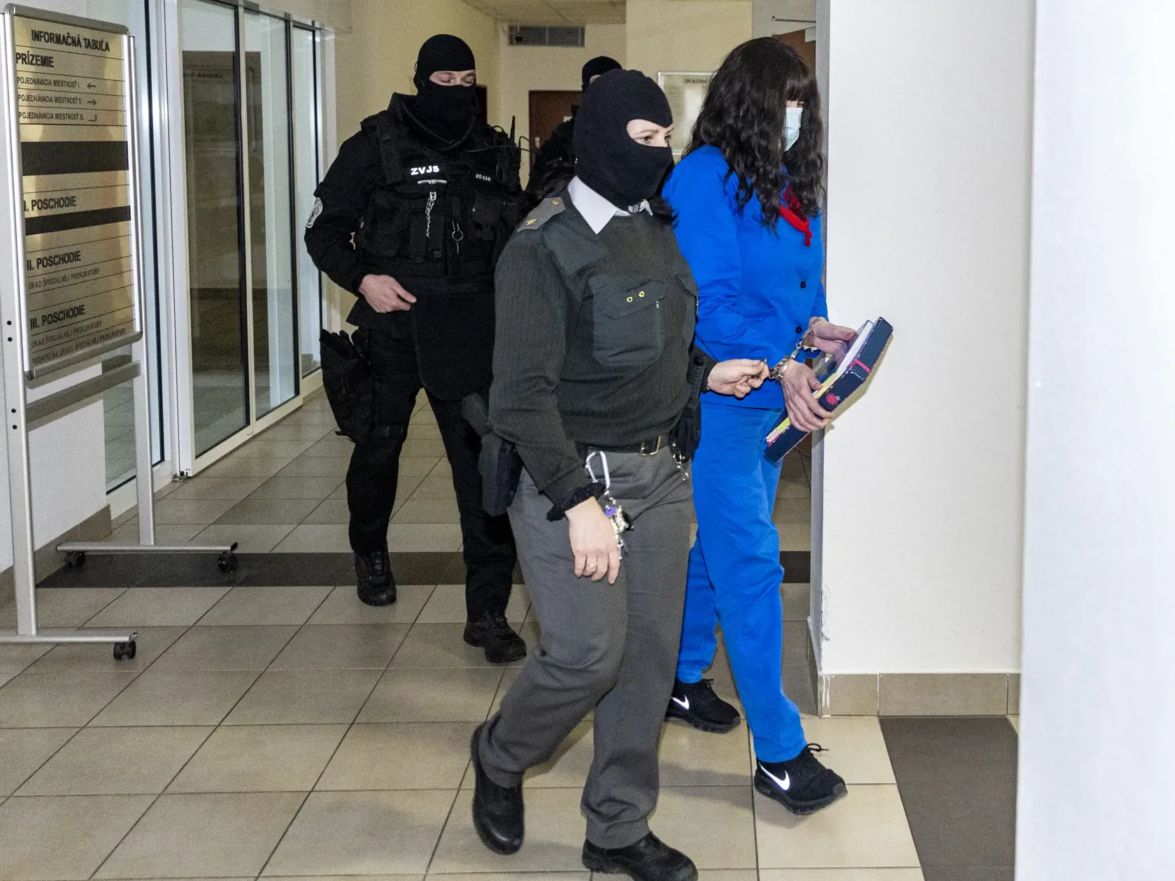 Pojednávanie v prípade vrážd Jána Kuciaka a Martiny Kušnírovej na Špecializovanom trestnom súde v Pezinku. Na snímke je Alena Zsuzsová. 