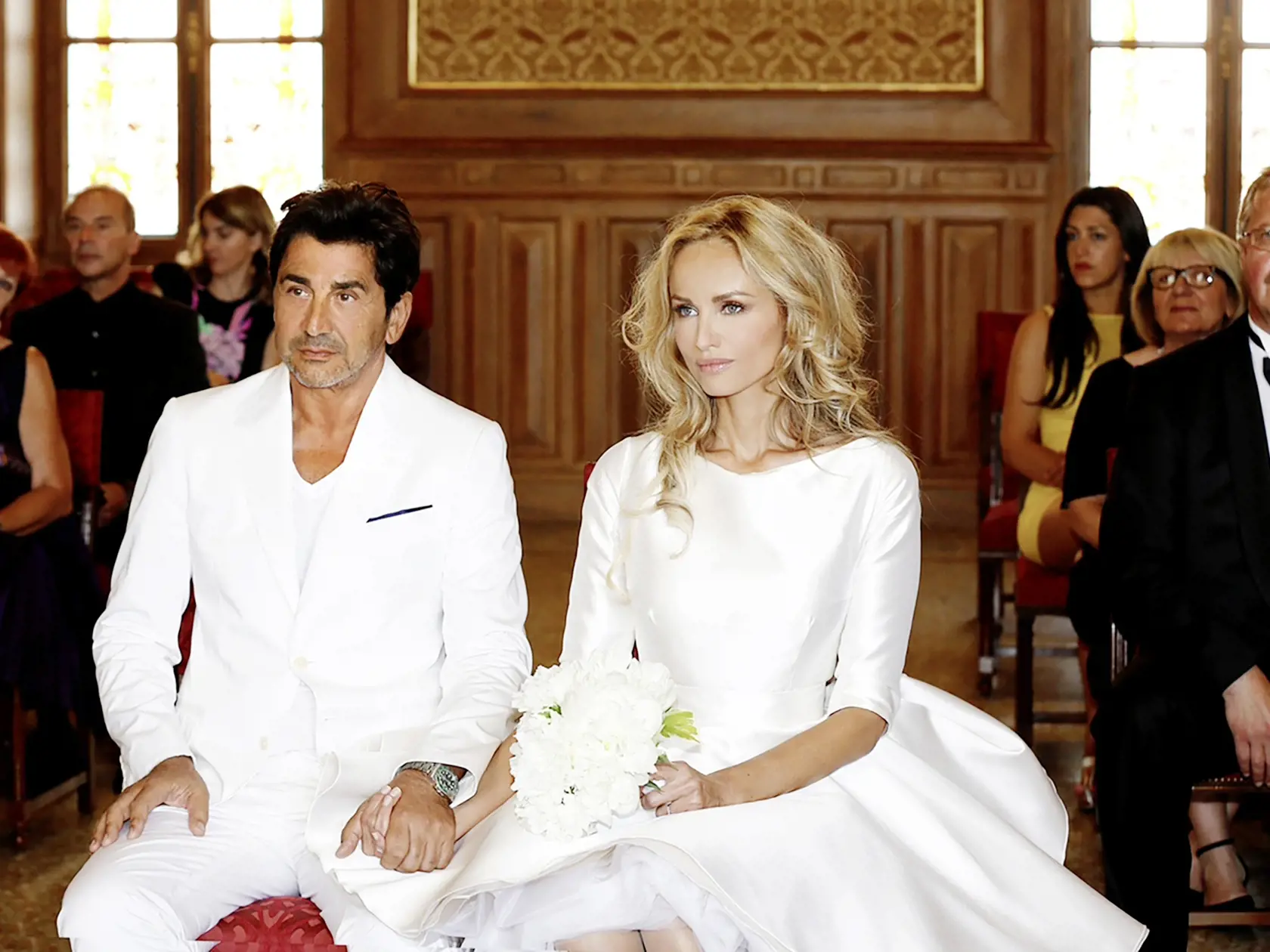 Túži po rodine.
Adriana Sklenaříková, manžel André Ohanian, svadba Paríž