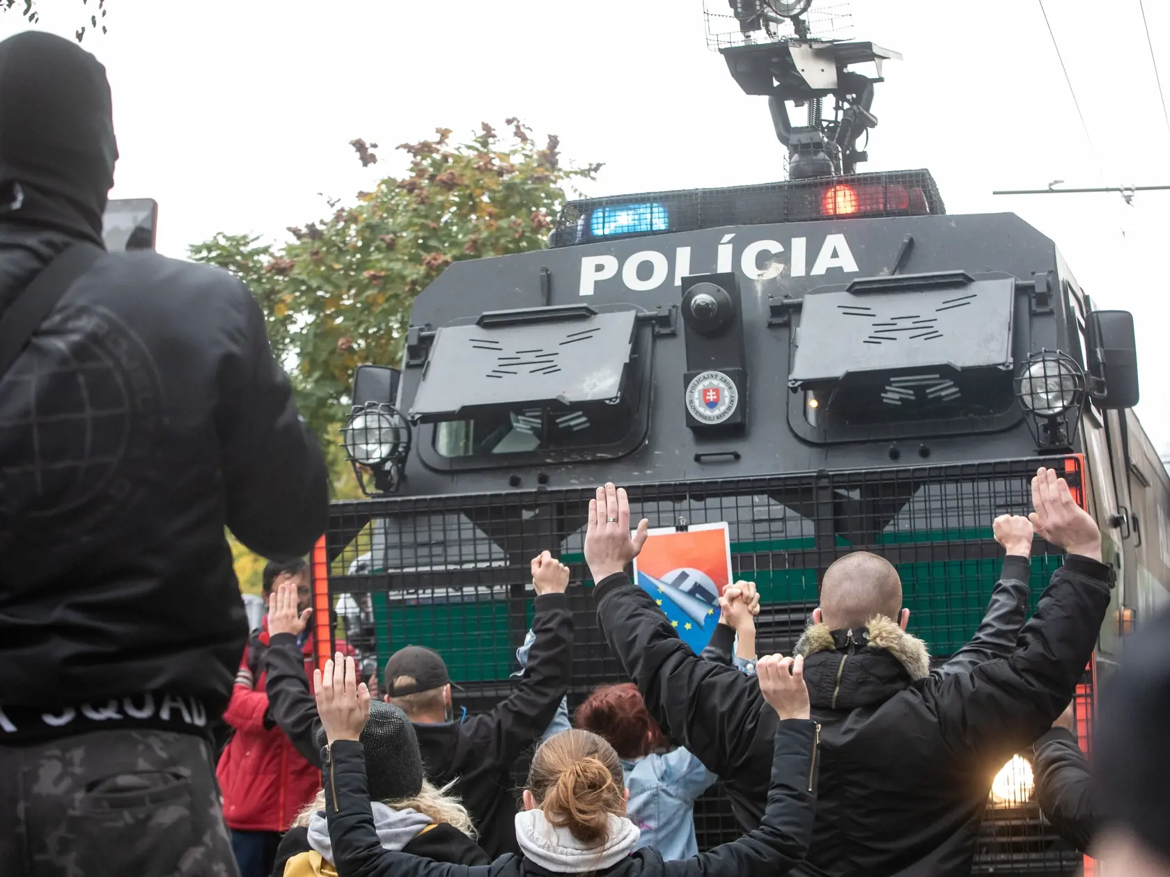 Protest proti Igorovi Matovičovi pred úradom vlády SR.