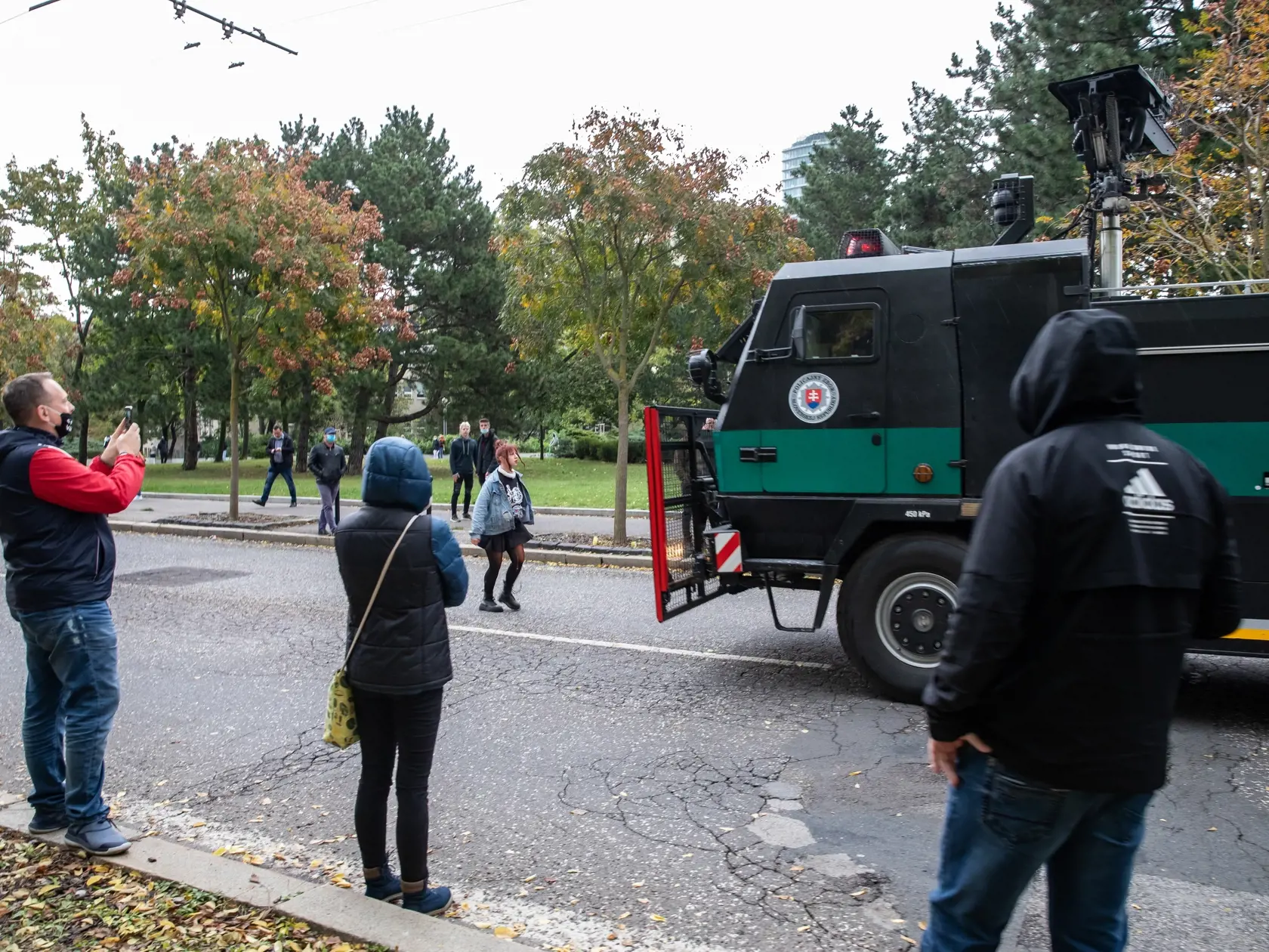 Protest proti Igorovi Matovičovi pred úradom vlády SR.