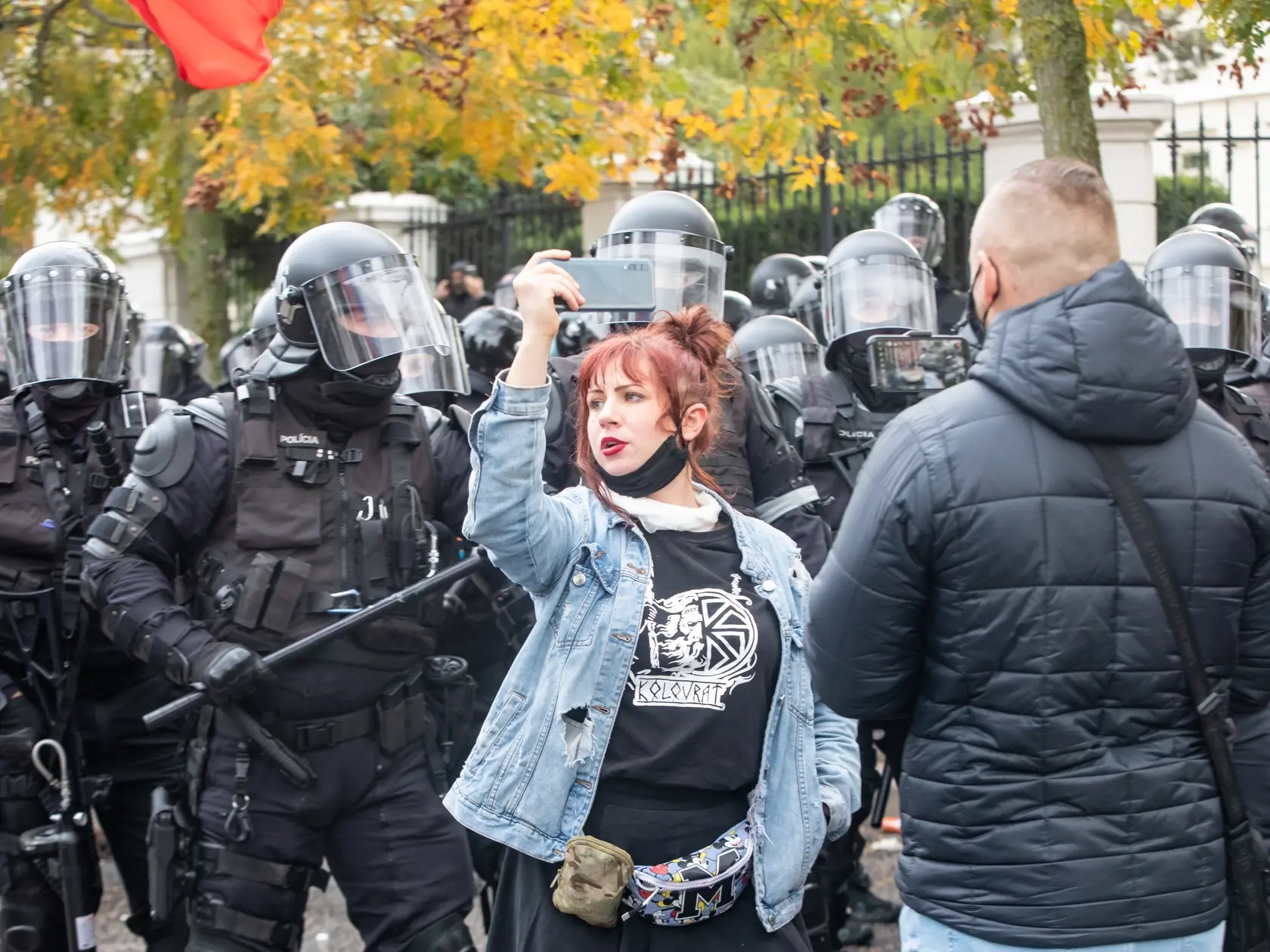 Protest proti Igorovi Matovičovi pred úradom vlády SR.