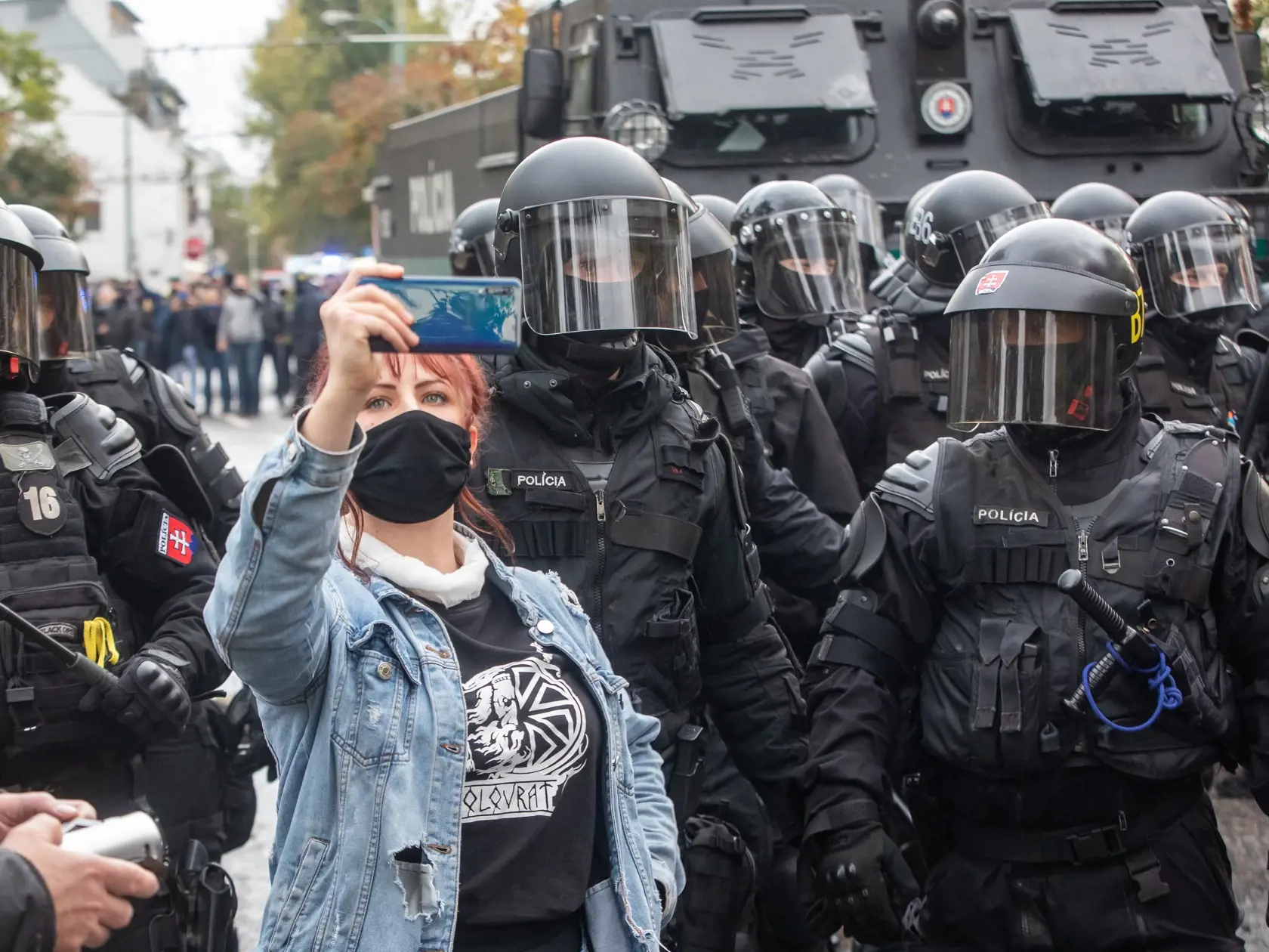Protest proti Igorovi Matovičovi pred úradom vlády SR.