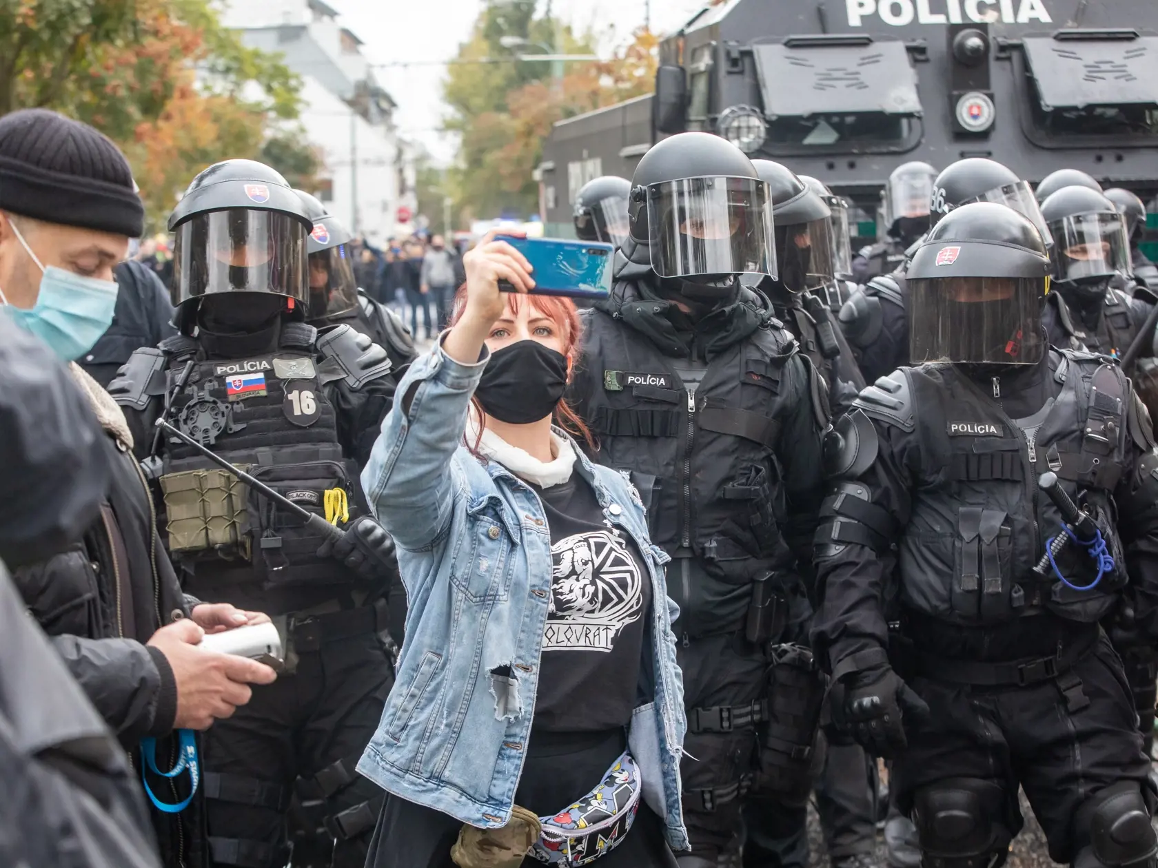 Protest proti Igorovi Matovičovi pred úradom vlády SR.