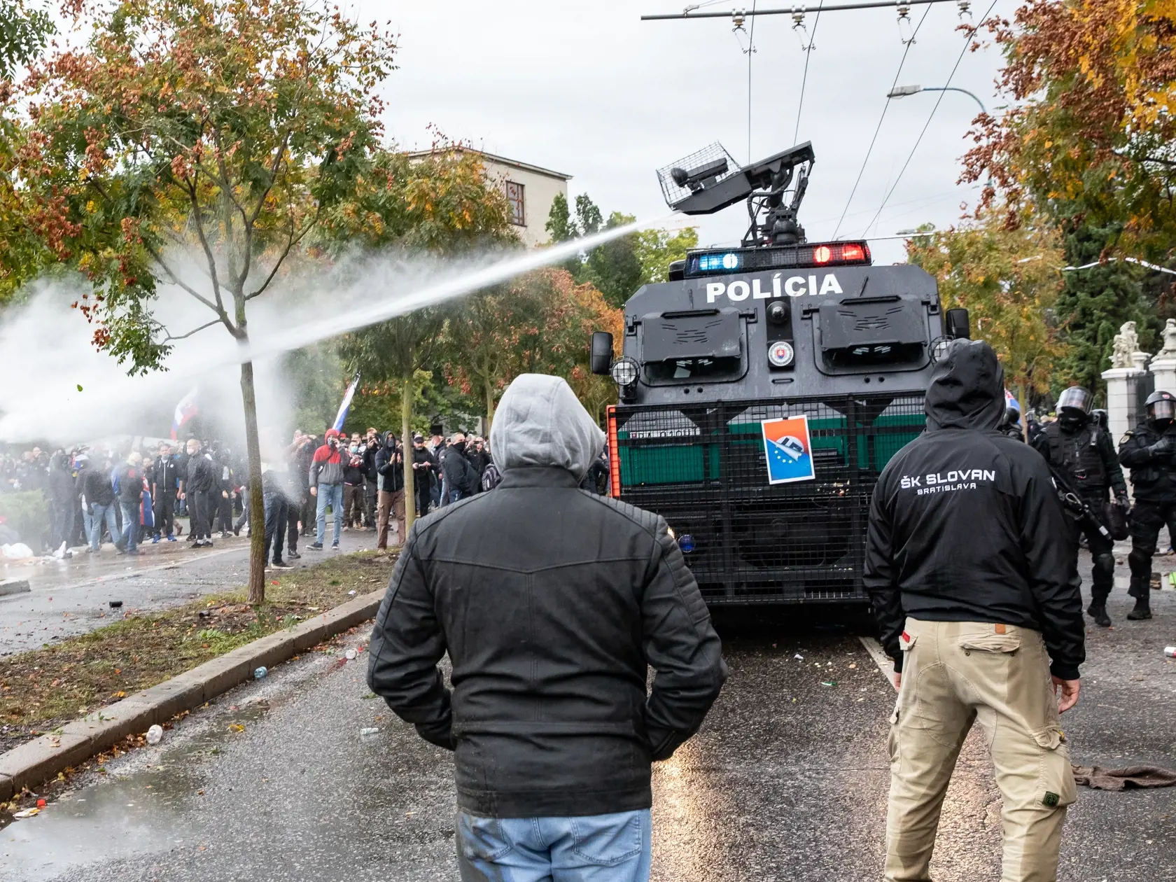 Protest proti Igorovi Matovičovi pred úradom vlády SR.