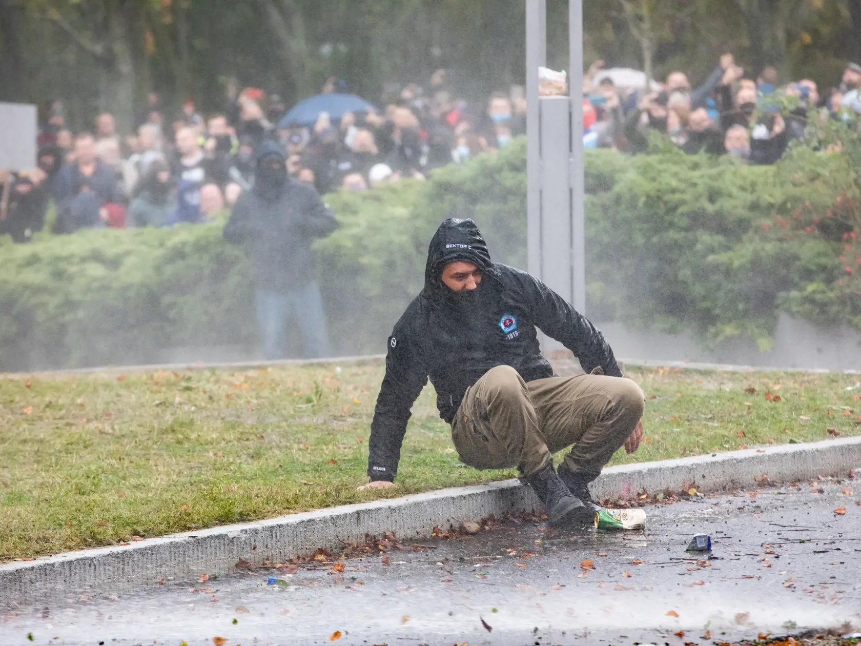 Protest proti Igorovi Matovičovi pred úradom vlády SR.