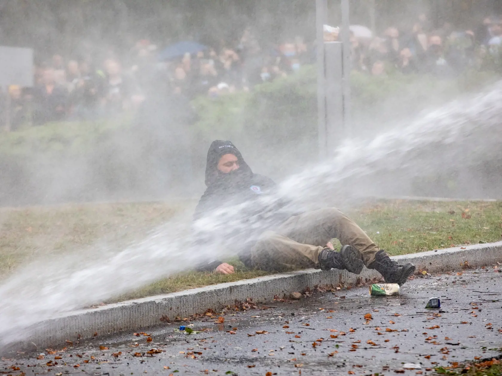 Protest proti Igorovi Matovičovi pred úradom vlády SR.
