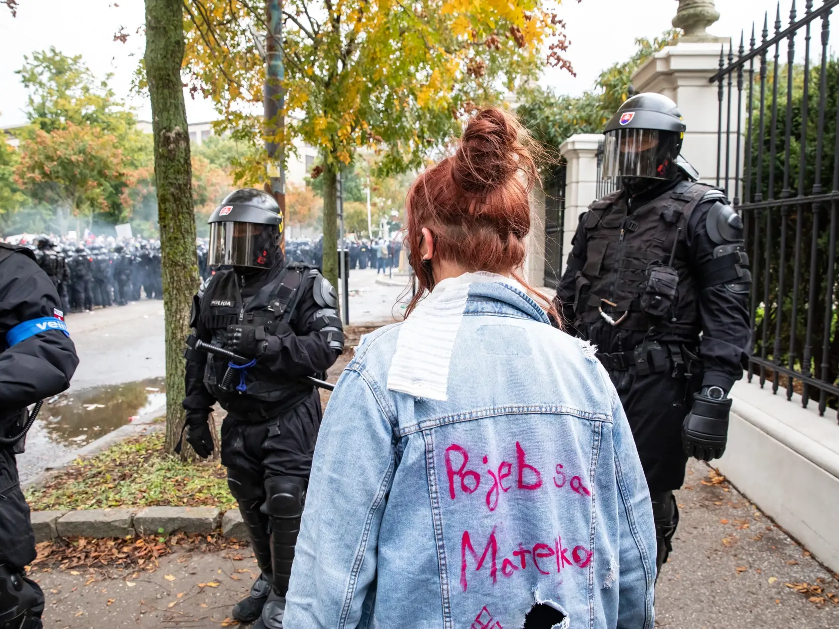 Protest proti Igorovi Matovičovi pred úradom vlády SR.