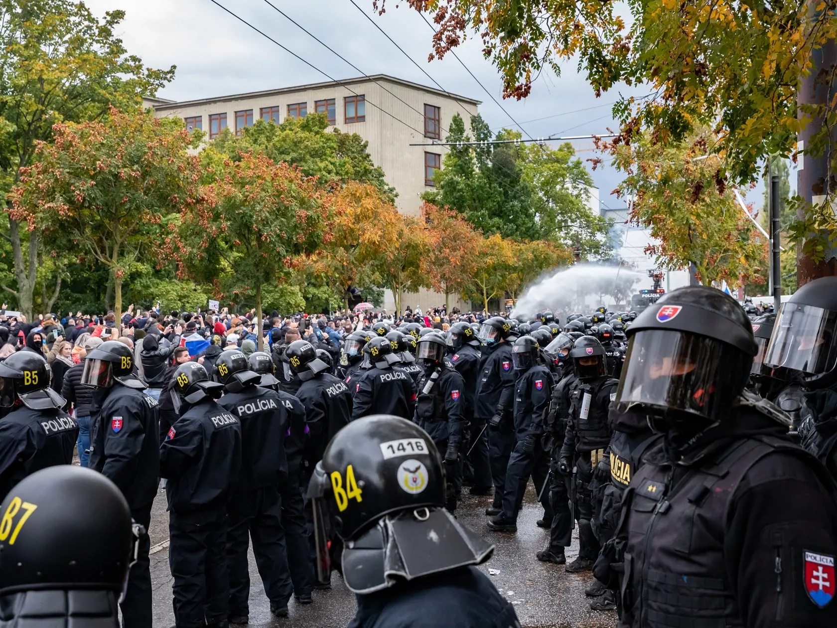 Protest proti Igorovi Matovičovi pred úradom vlády SR.