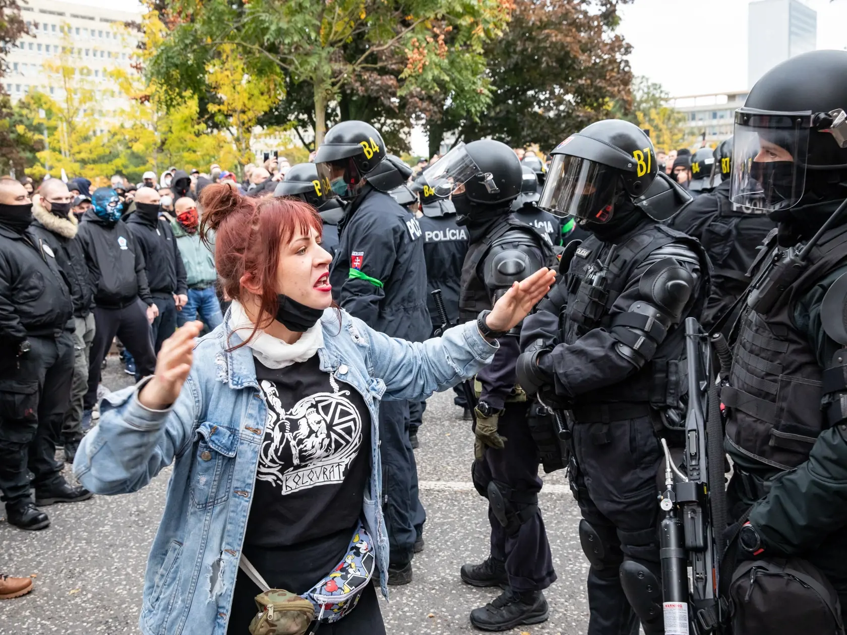 Protest proti Igorovi Matovičovi pred úradom vlády SR.