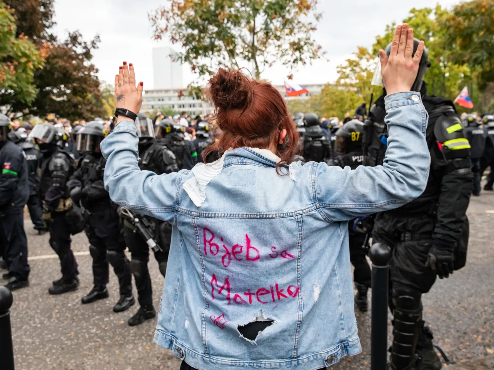 Protest proti Igorovi Matovičovi pred úradom vlády SR.