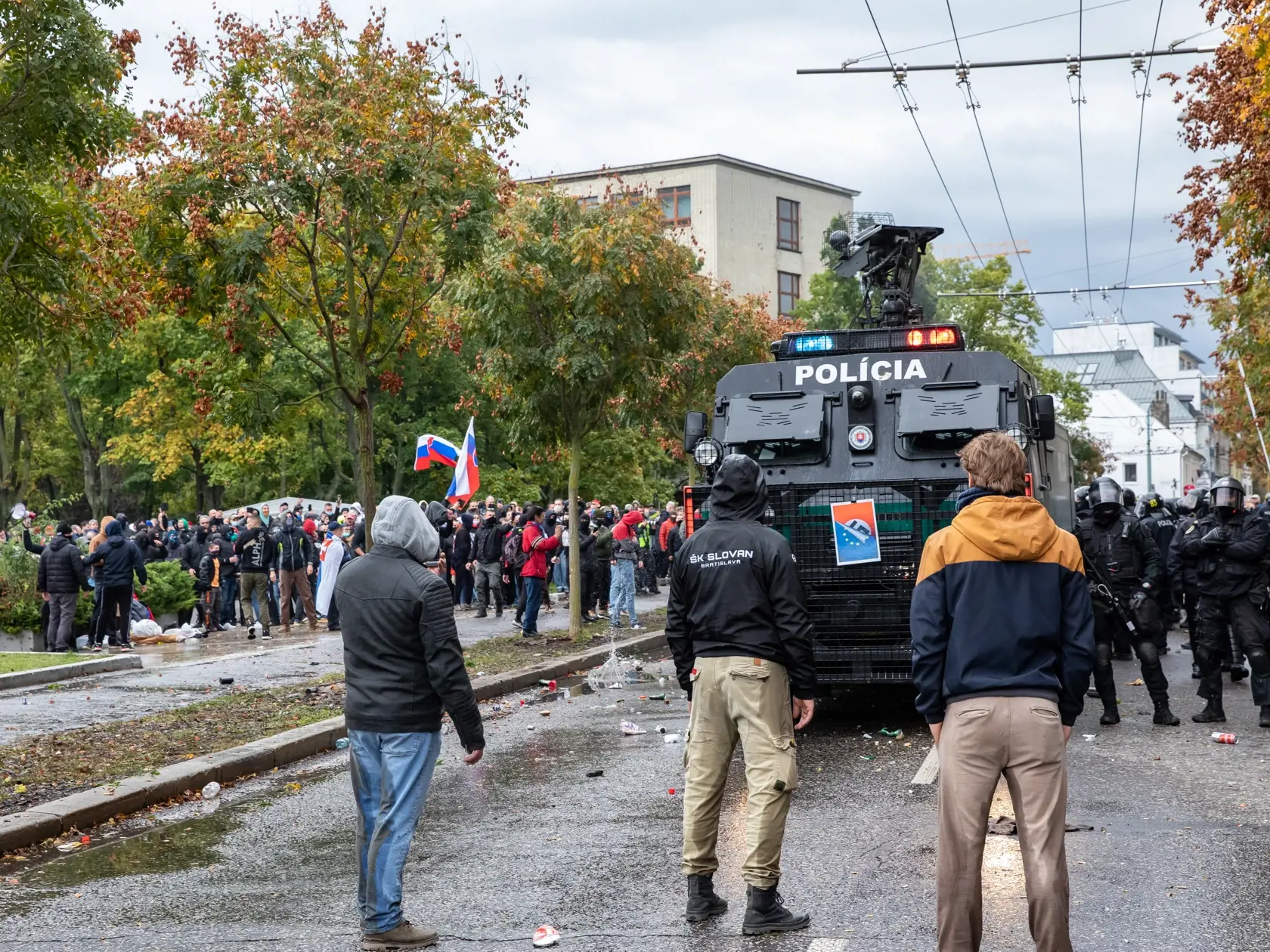 Protest proti Igorovi Matovičovi pred úradom vlády SR.
