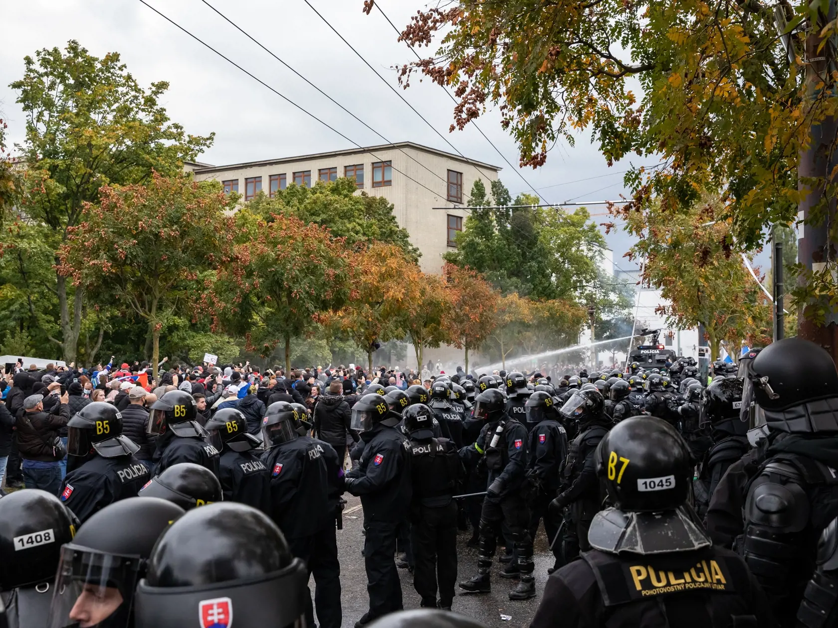 Protest proti Igorovi Matovičovi pred úradom vlády SR.