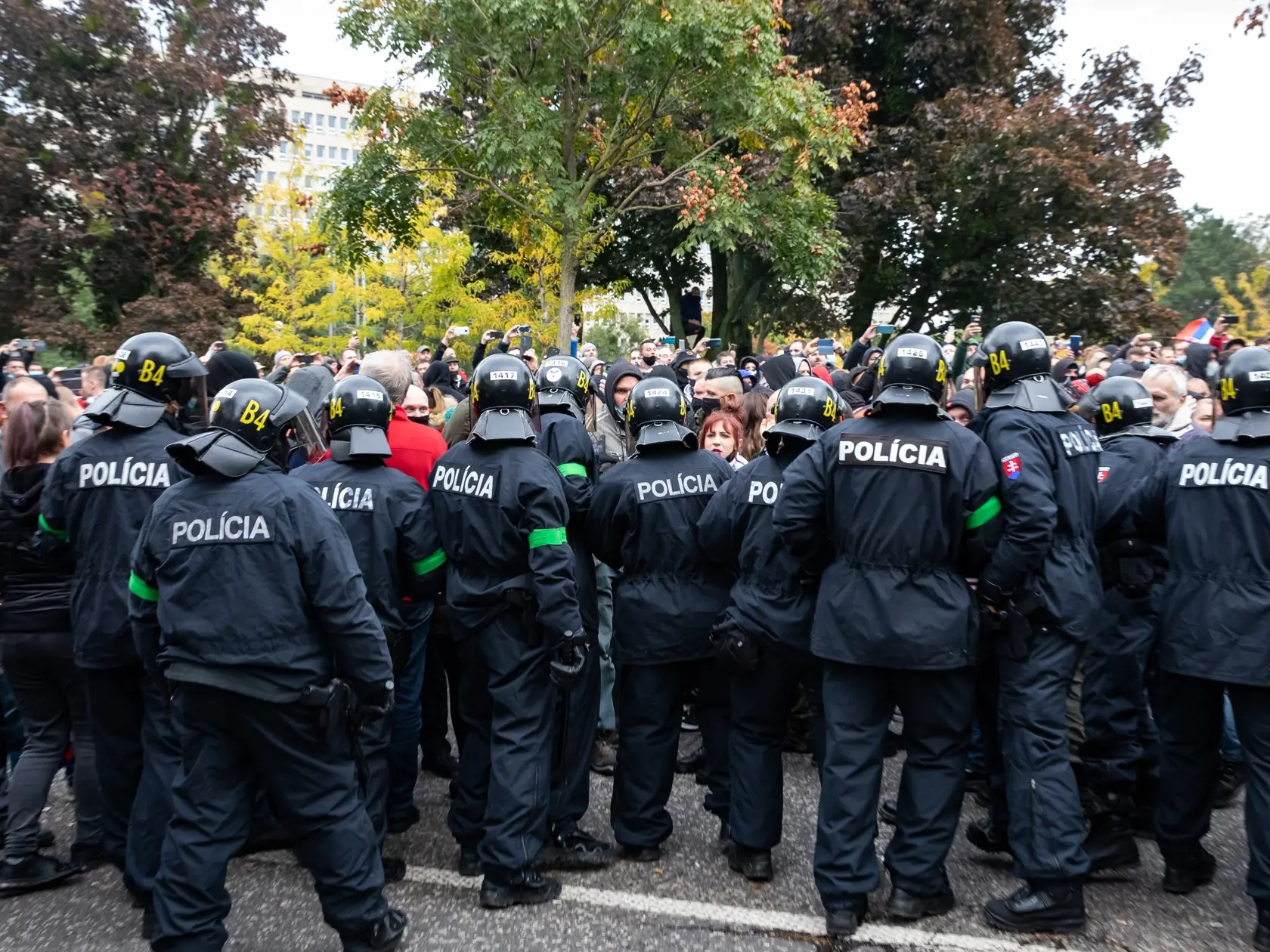 Protest proti Igorovi Matovičovi pred úradom vlády SR.