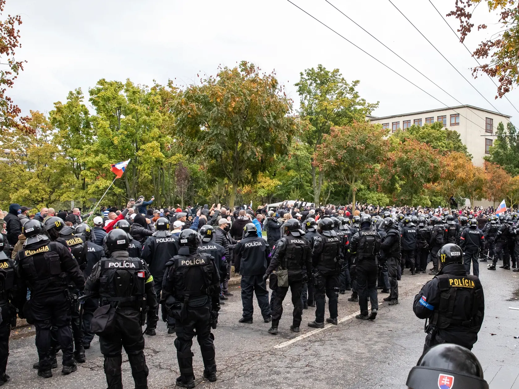 Protest proti Igorovi Matovičovi pred úradom vlády SR.