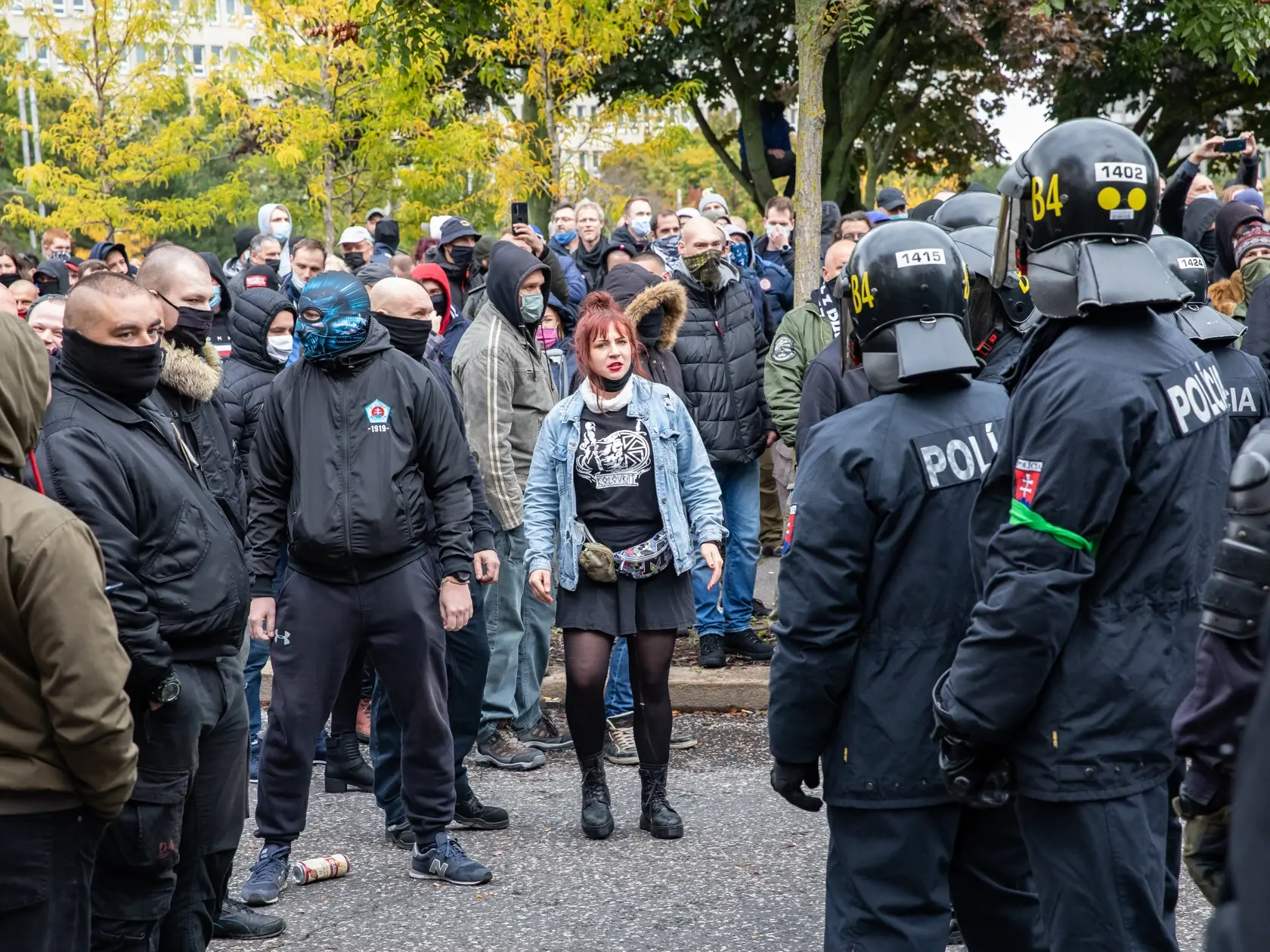 Protest proti Igorovi Matovičovi pred úradom vlády SR.