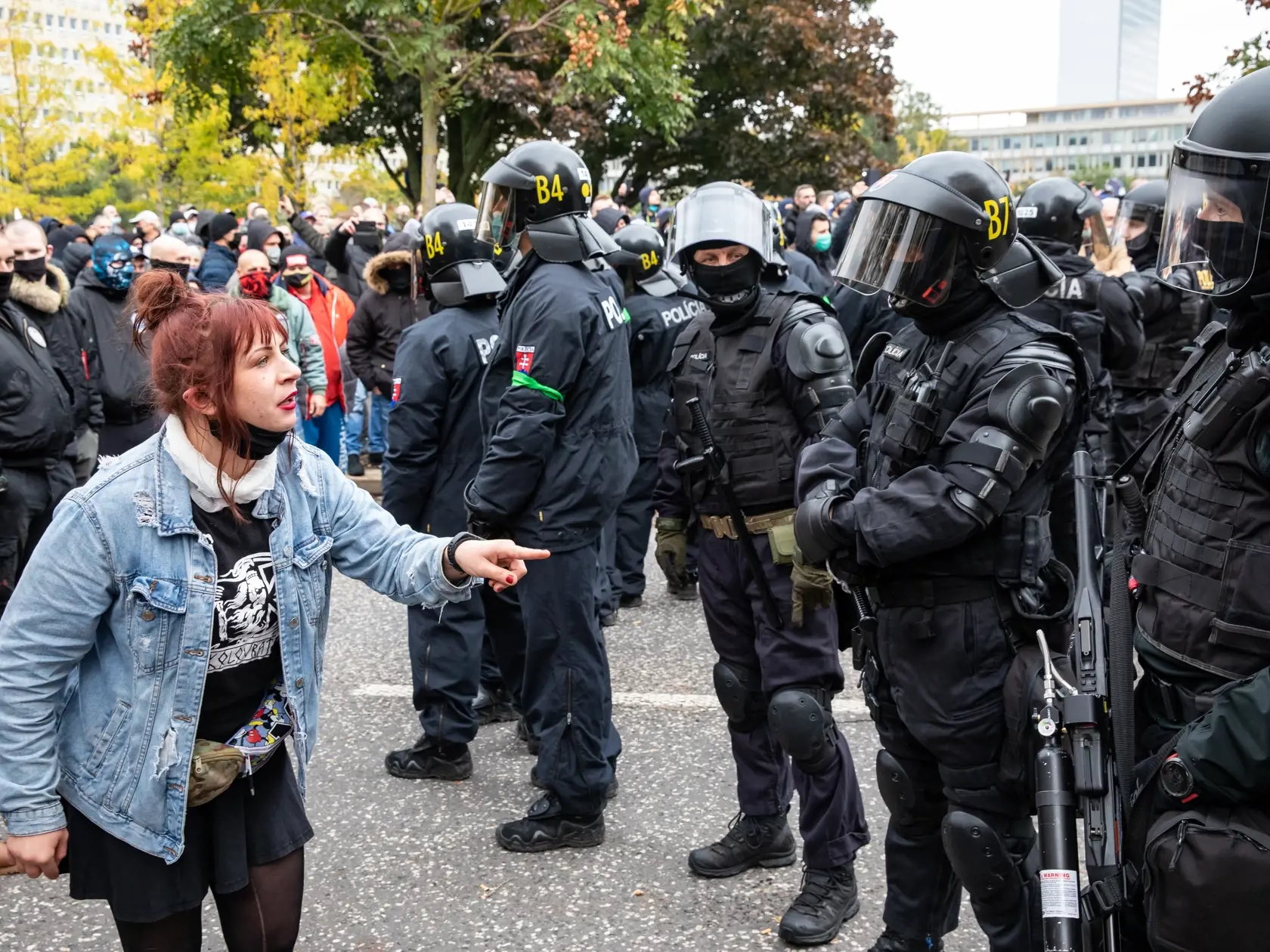 Protest proti Igorovi Matovičovi pred úradom vlády SR.