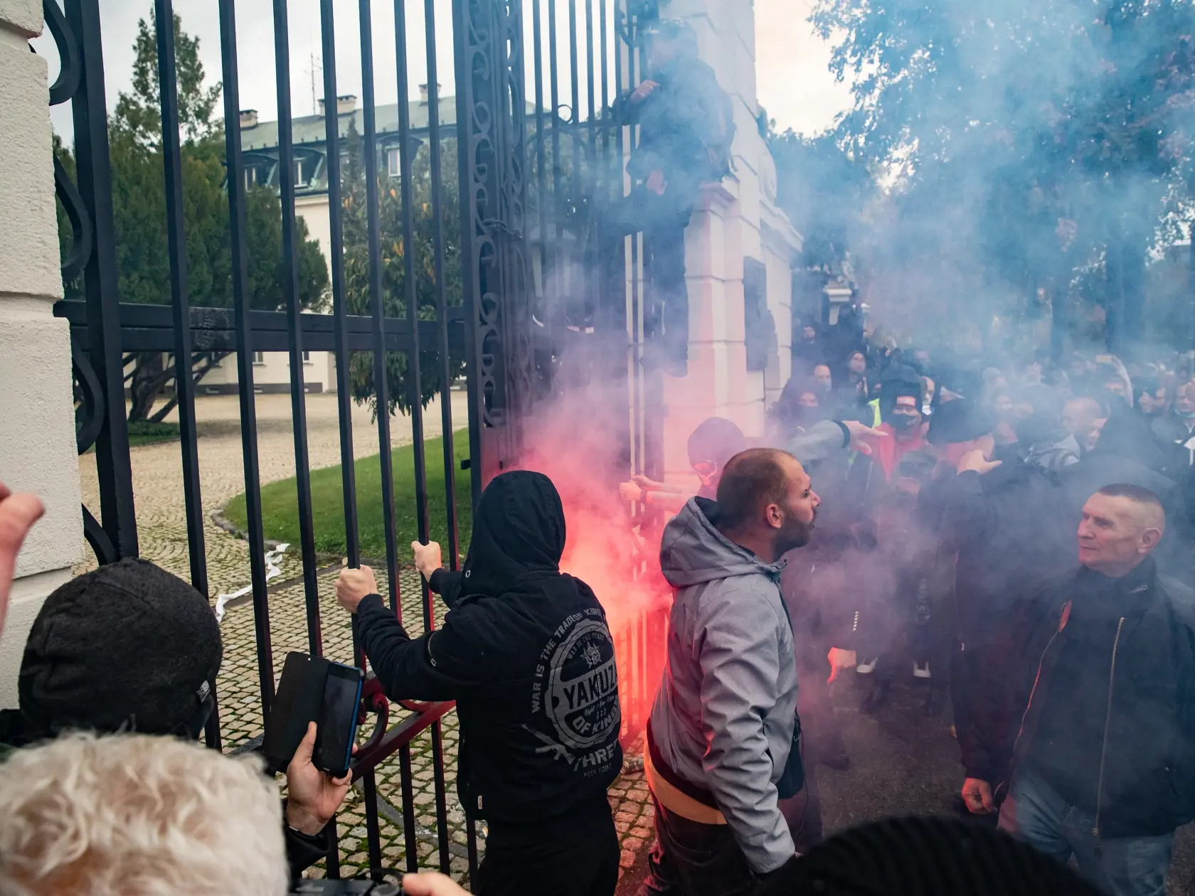 Protest proti Igorovi Matovičovi pred úradom vlády SR.