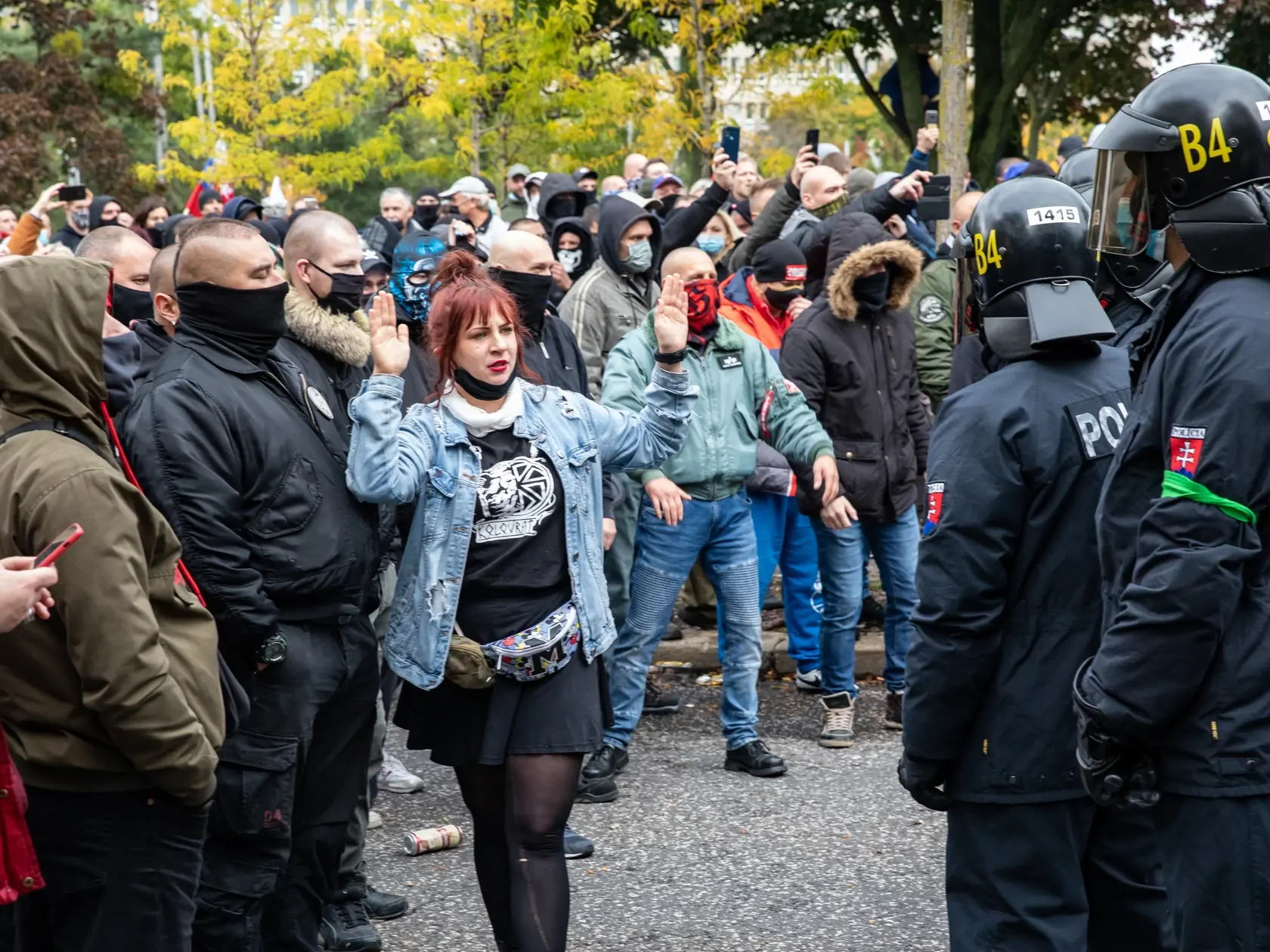 Protest proti Igorovi Matovičovi pred úradom vlády SR.