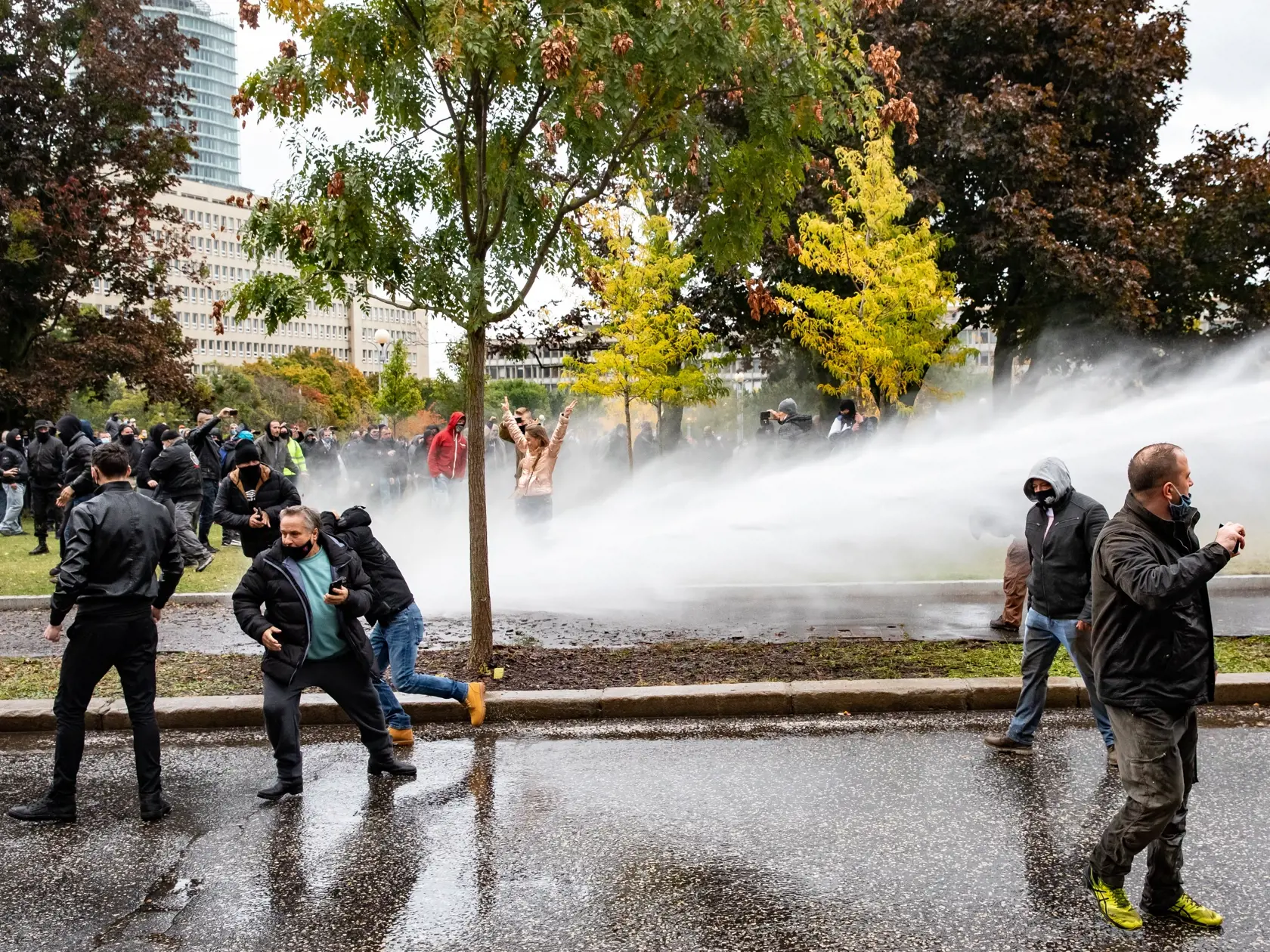 Protest proti Igorovi Matovičovi pred úradom vlády SR.