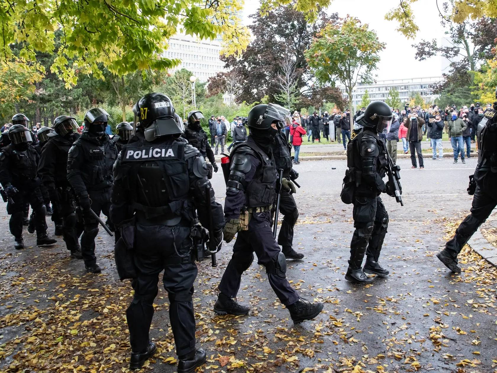 Protest proti Igorovi Matovičovi pred úradom vlády SR.