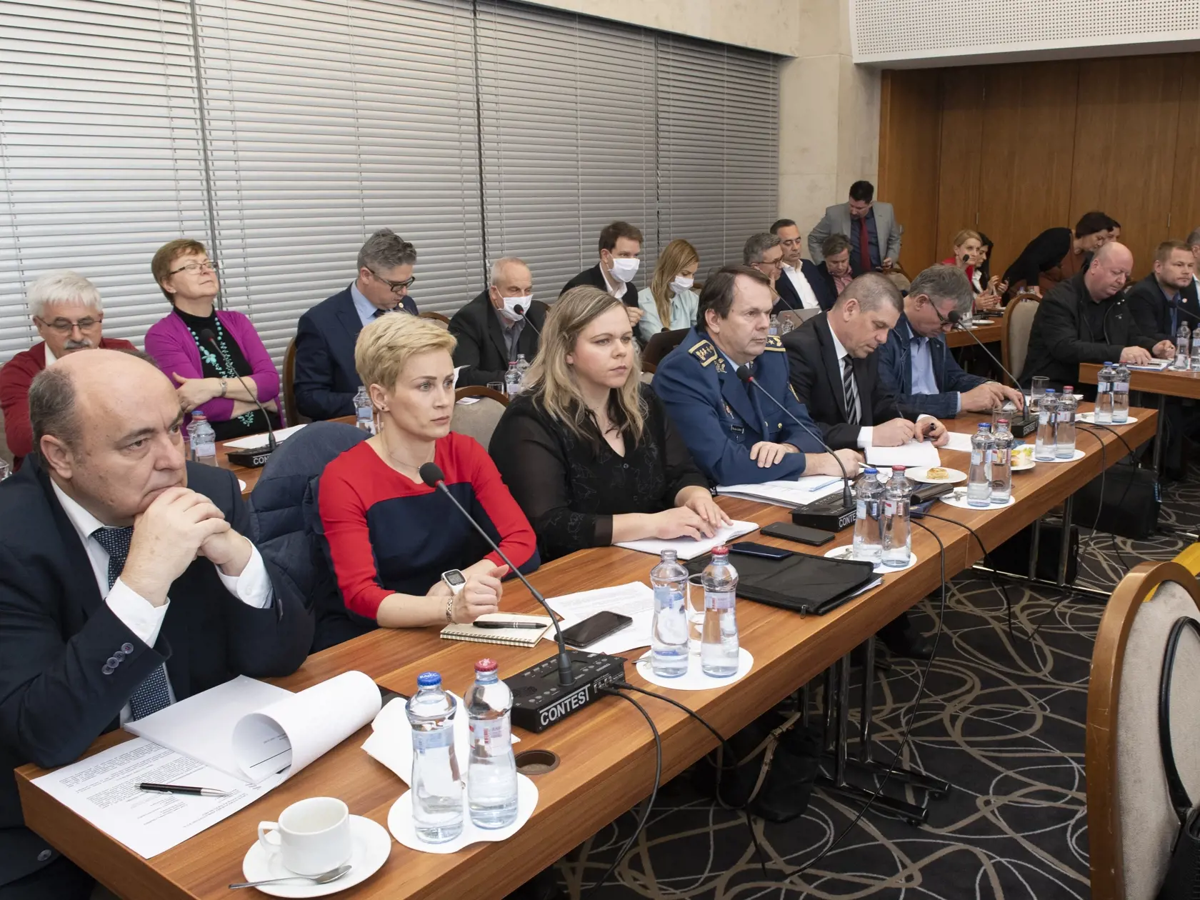 Zasadnutia Ústredného krízového štábu 12. marca 2020 v Bratislave. FOTO TASR - Pavel Neubauer