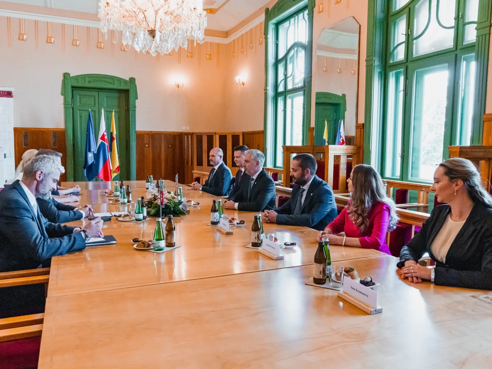 Návšteva Petra Pellegriniho u košického župana Rastislava Trnku.