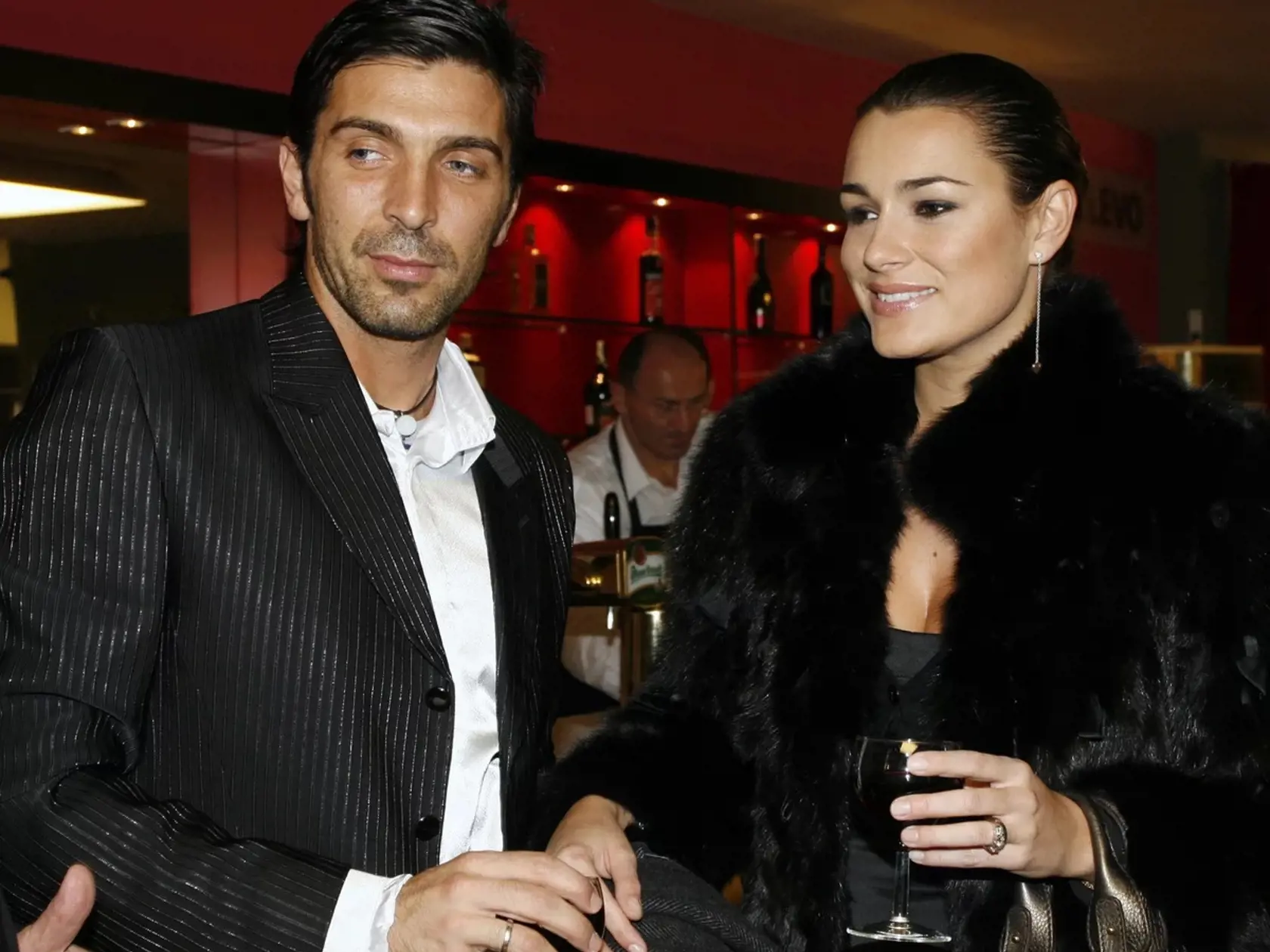Alena Šeredová a Gigi Buffon.