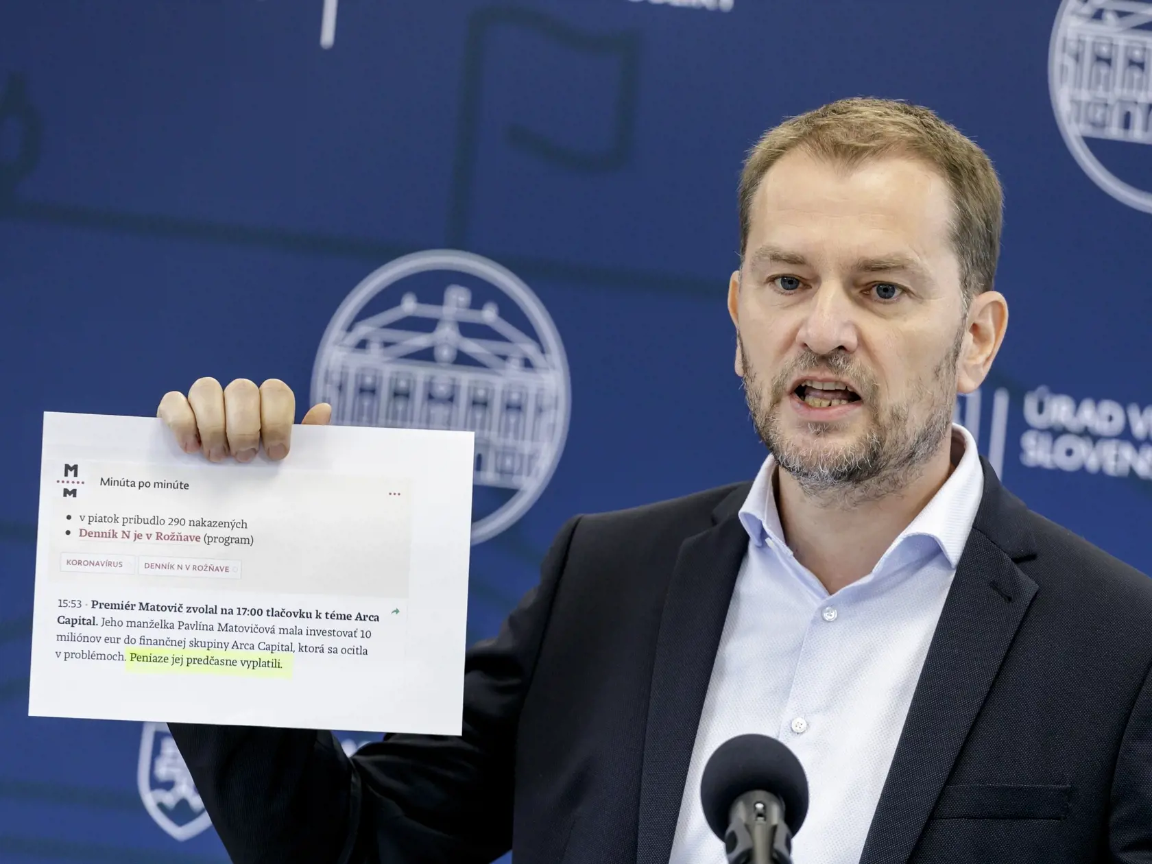 Igor Matovič si servítku pred ústa rozhodne nedáva. V zákulisí Markízy počastoval exministra Žigu nechutnými nadávkami.