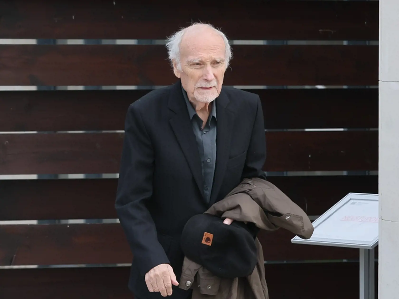 Ivan Letko na pohrebe kolegyne a kamarátky Evy Rysovej.