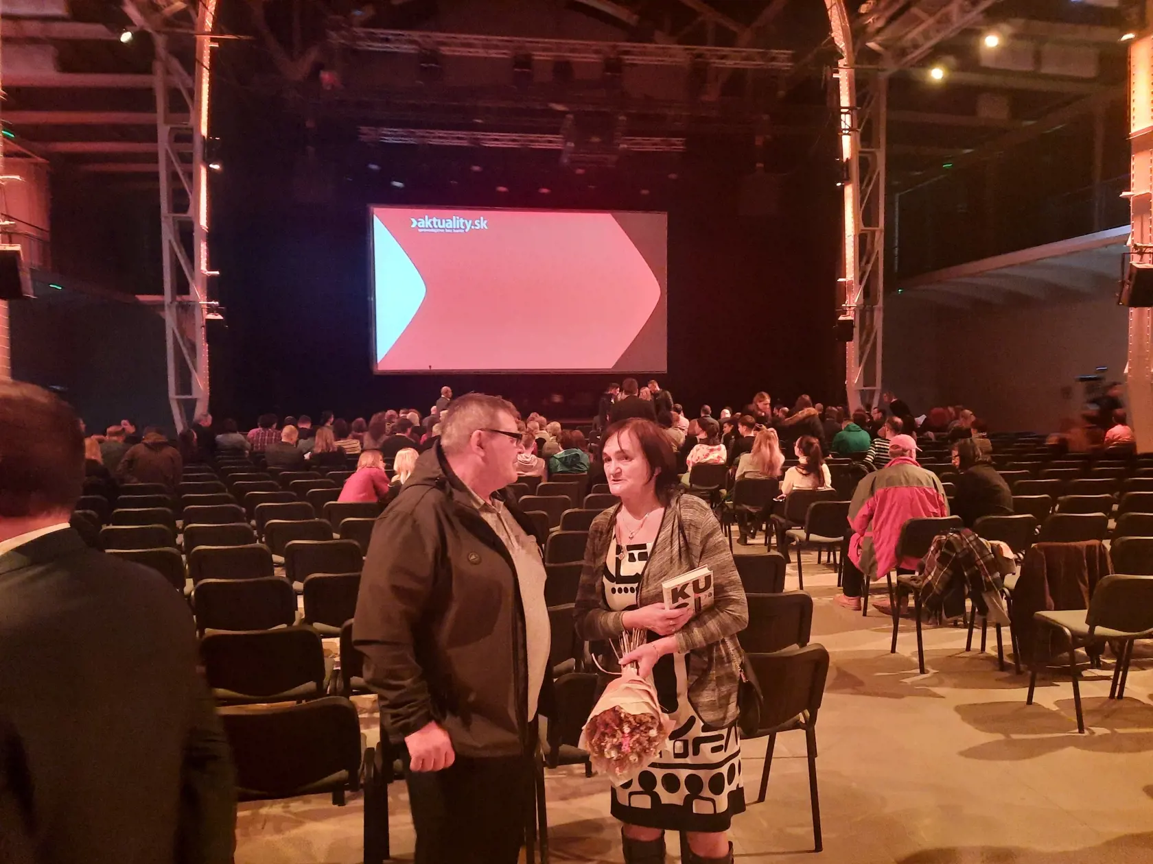 Jozef Kuciak a Jana Kuciaková na krste knihy Kuciak dňa 20. februára 2023.