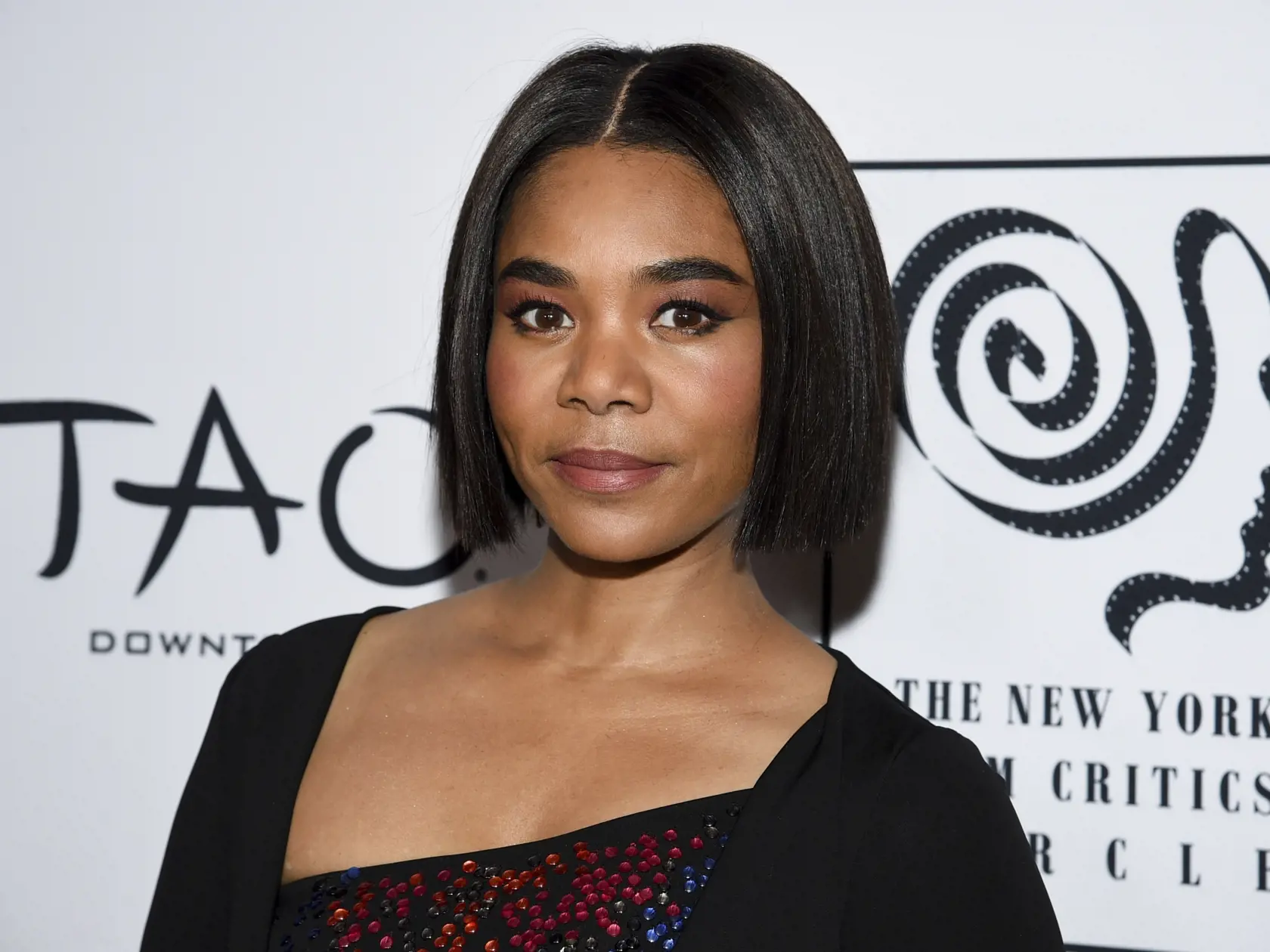 FILE- In this Jan. 7, 2019, file photo best actress honoree Regina Hall attends the New York Film Critics Circle Awards at Tao Downtown in New York. ESSENCE has named four actresses as its annual â€śBlack Women in Hollywoodâ€ť honorees. They are Hall, Amandla Stenberg, Kiki Layne and Jenifer Lewis. The awards luncheon will be held Feb. 21 in Beverly Hills, Calif. (Photo by Evan Agostini/Invision/AP, File)