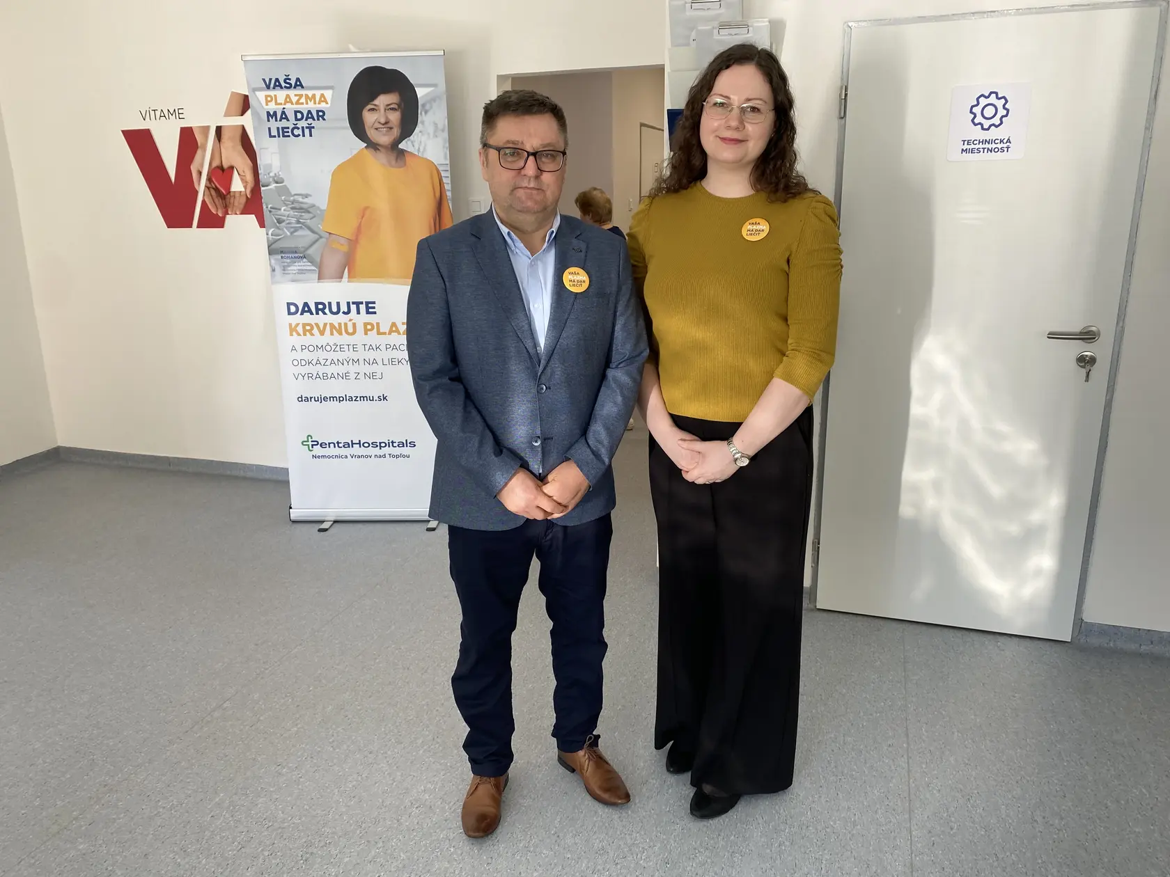 Lekárka internistka Lucia Kupová a jej pacient Ján. 