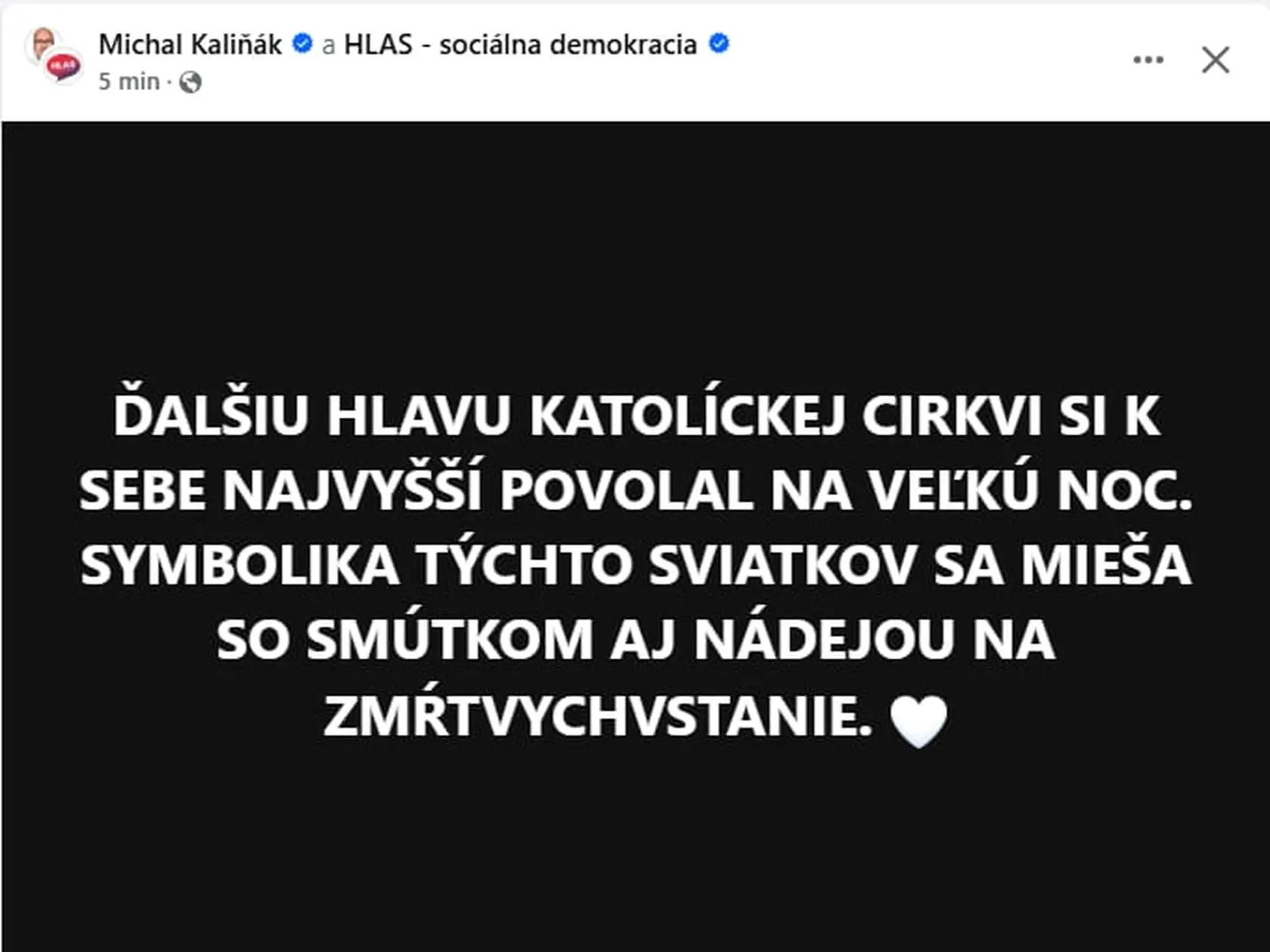 Slovenskí politici smútia za Pápežom Františkom.