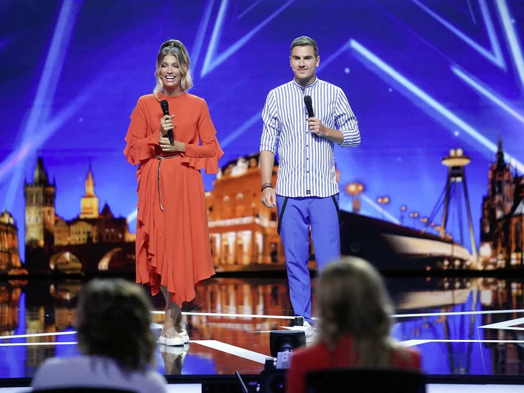 Jasmina v Česko Slovensko má talent s Davidom Gránskym.