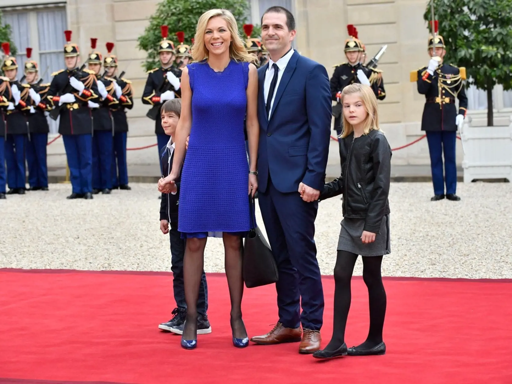 Najstaršia dcéra Laurence s rodinou na inaugurácii.