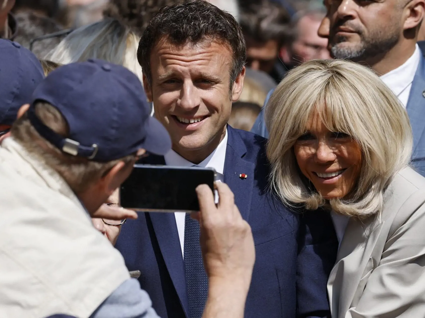 Emmanuel Macron s manželkou Brigitte Macron.