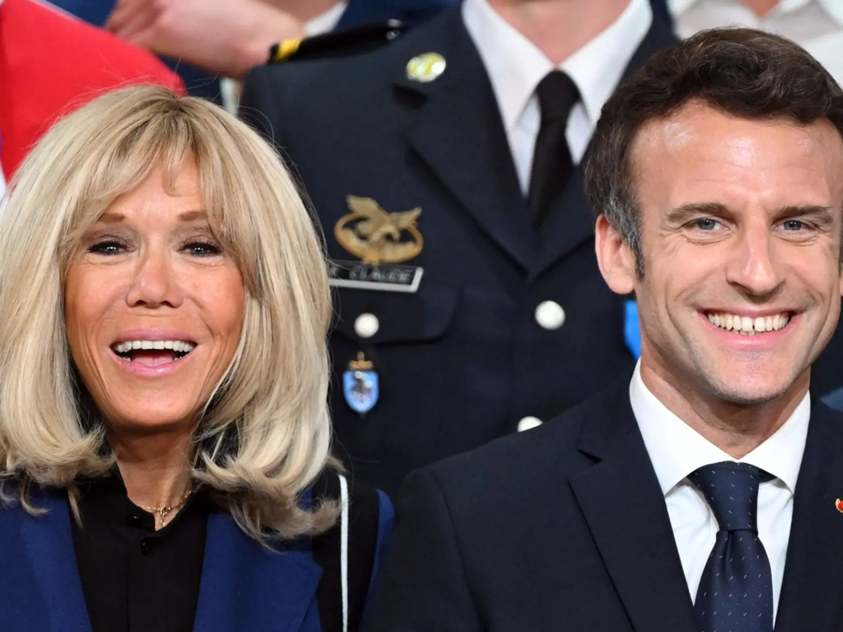 Brigitte Macron na predvolebnom mítingu svojho manžela, prezidenta Emmanuela Macrona.