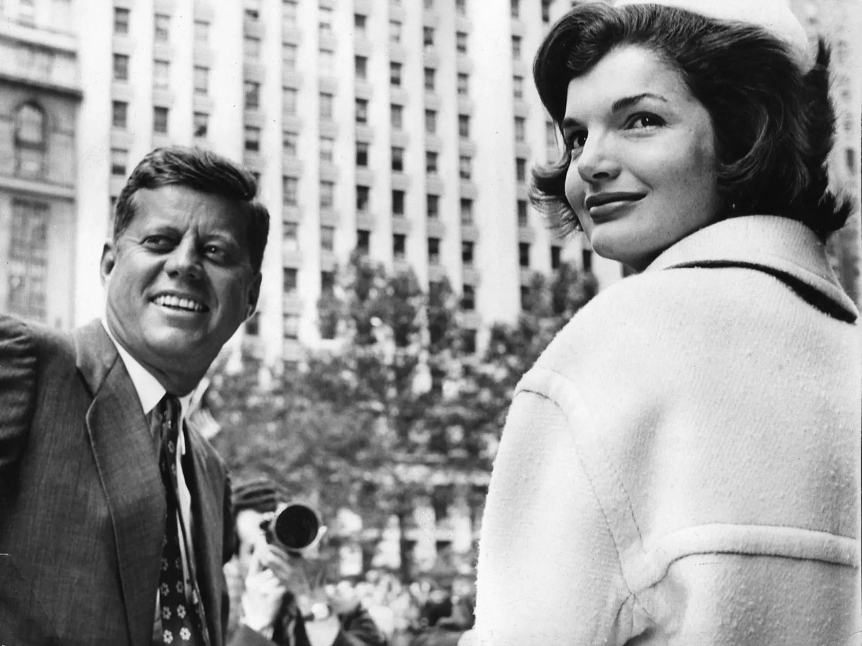 John F. Kennedy, the nation's 35th President, would have turned 100 years old on May 29, 2017. With the centennial anniversary of John F. Kennedy's birth, the former president's legacy is being celebrated across the nation. PICTURED: Oct. 12, 1961 - New York, NY, U.S. - JOHN F. KENNEDY was the 35th President of the United States, as well as the youngest. PICTURED: President Kennedy with First Lady JACKIE KENNEDY at a Broadway Ticker Tape Parade., Image: 210133643, License: Rights-managed, Restri