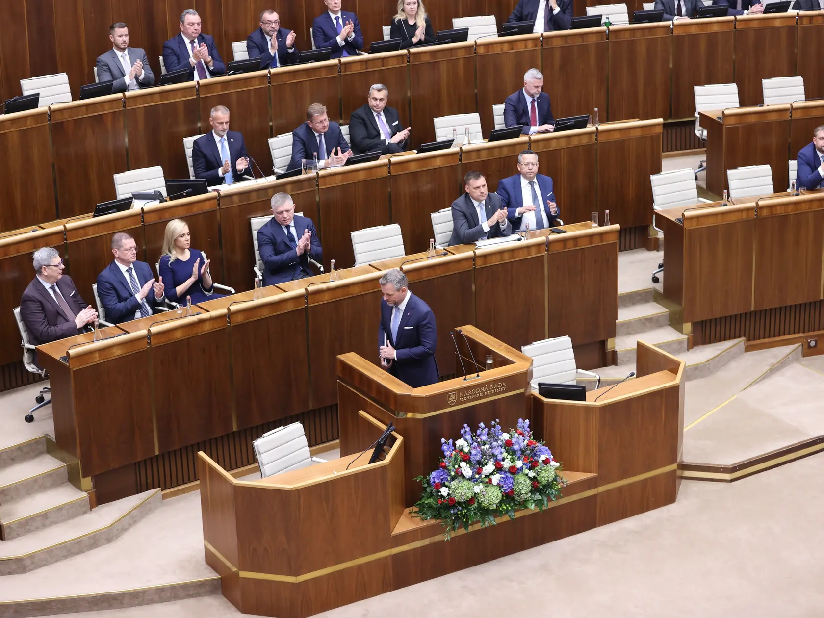 Peter Pellegrini vystúpil prvýkrát ako prezident v Národnej rade Slovenskej republiky (NR SR). V pléne predniesol správu o stave republiky.