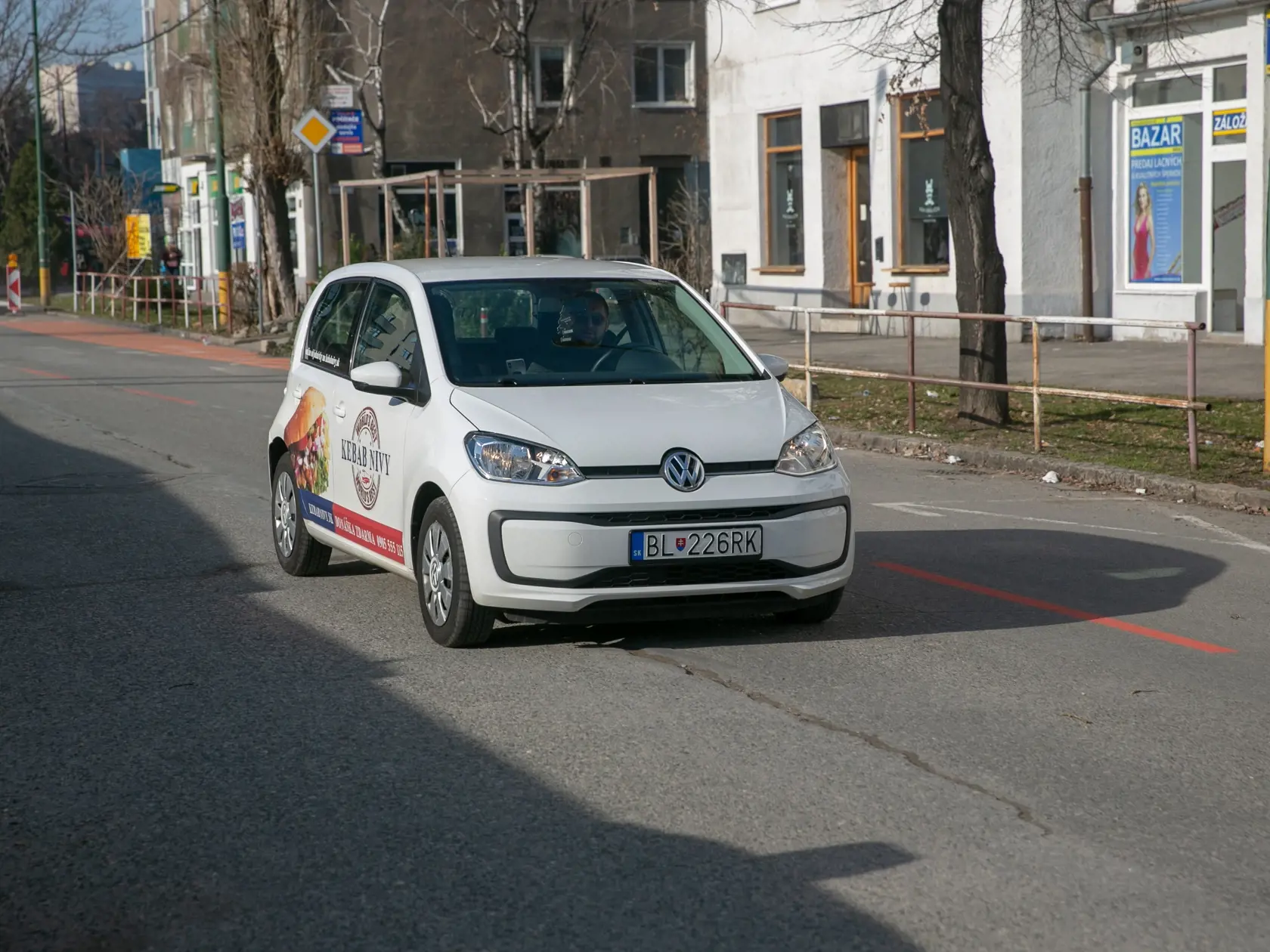 Na snímke sa nachádza dopravná situácia v prvý deň dopravných obmedzení.