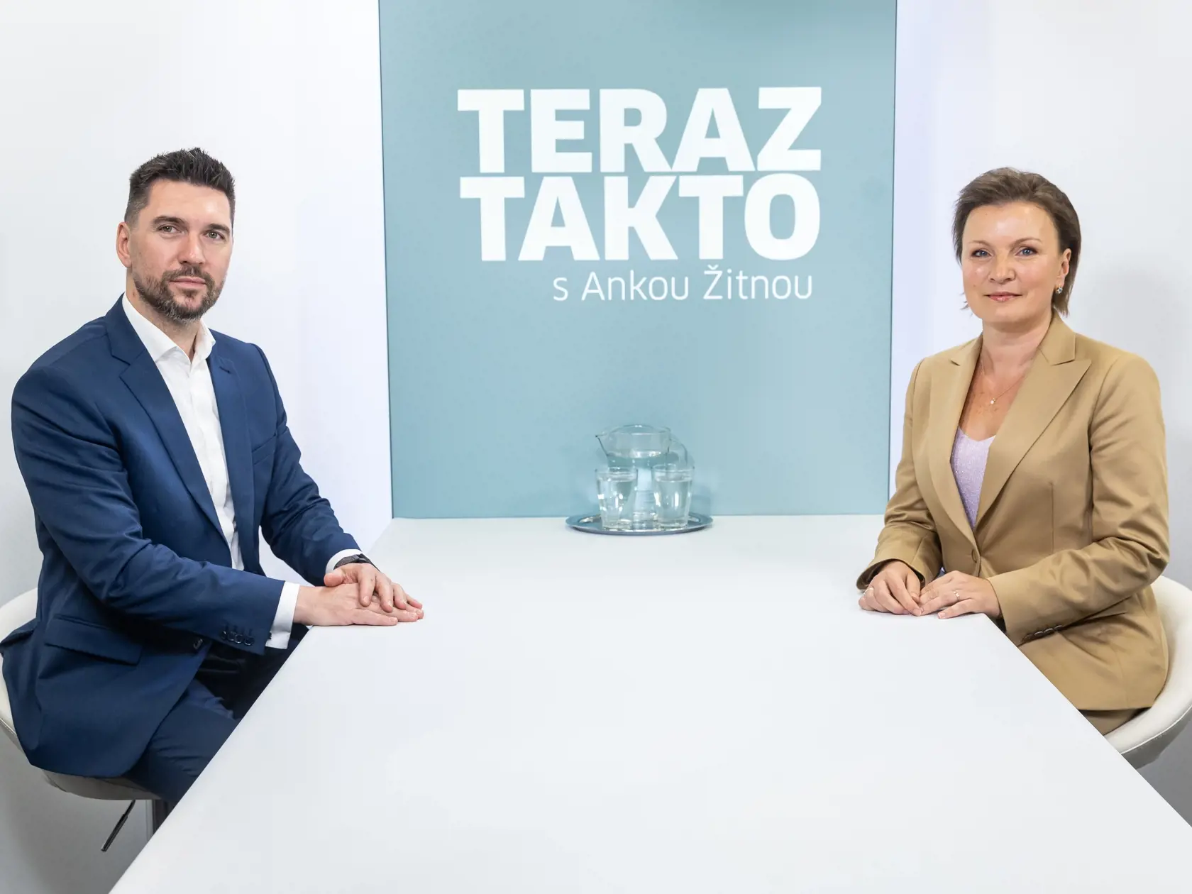 Diskusná relácia "Teraz Takto s Ankou Žitnou", ktorej hosťom bol minister Richard Takáč.