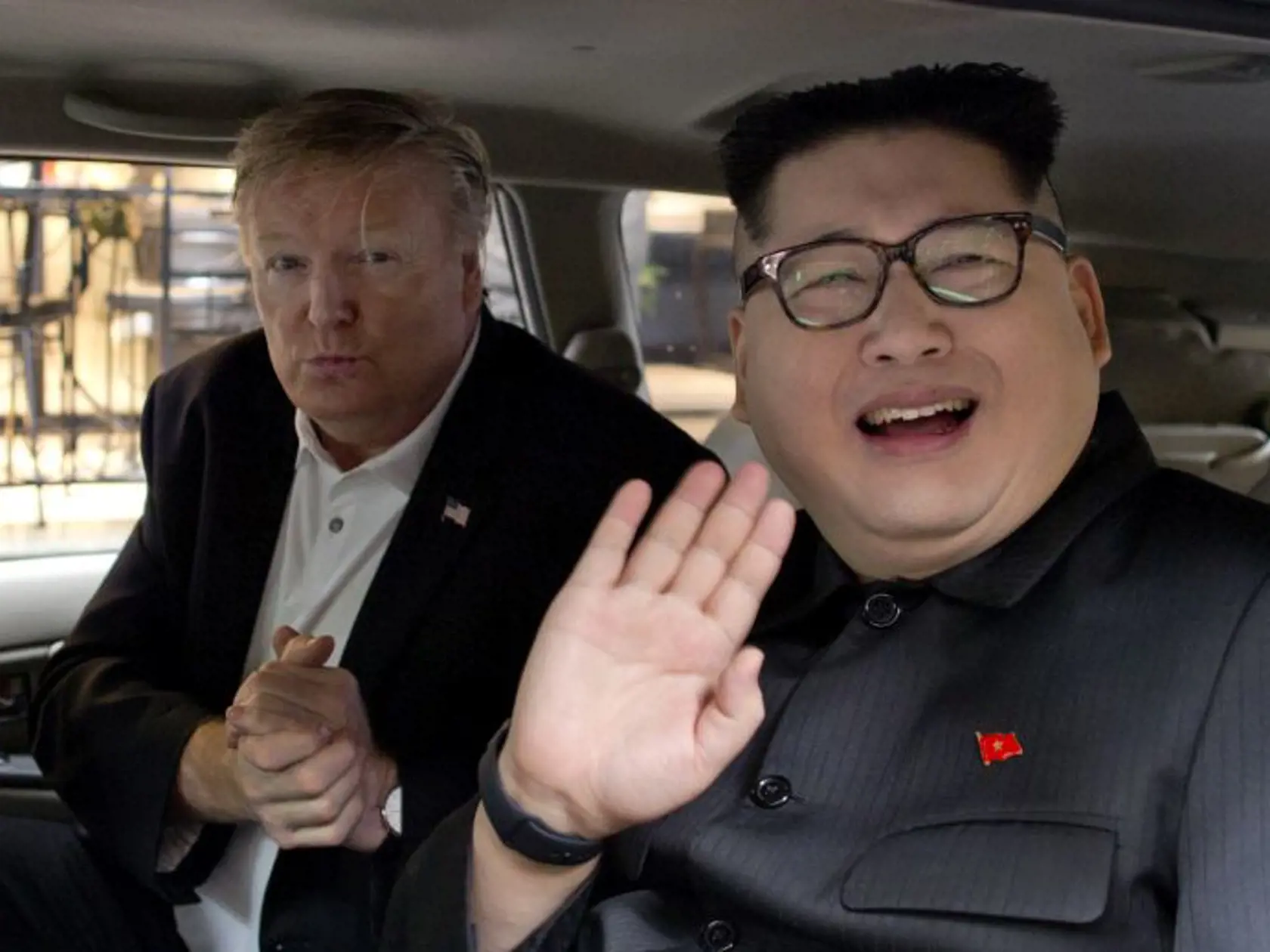 Dvojníci Kima a Trumpa
