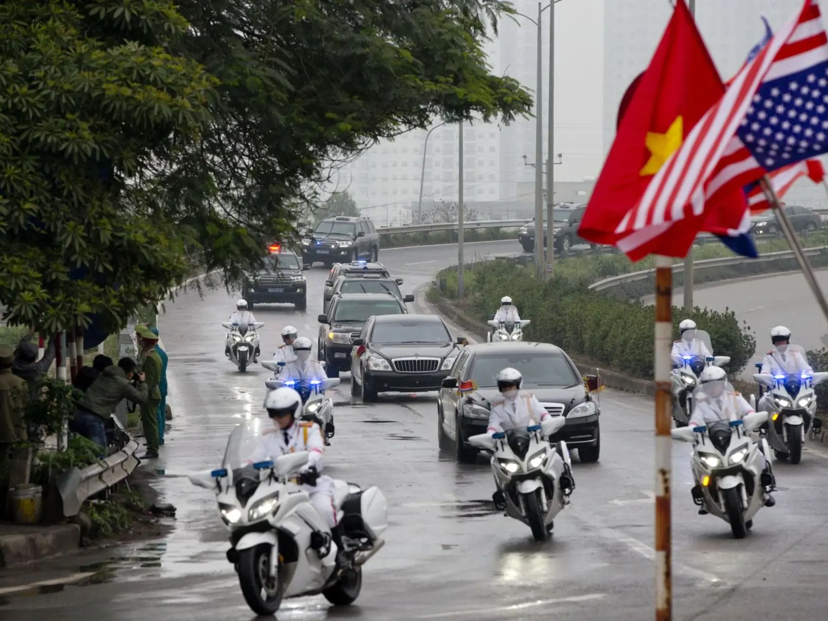 Bezpečnostné opatrenia pri príchode Kima do Vietnamu